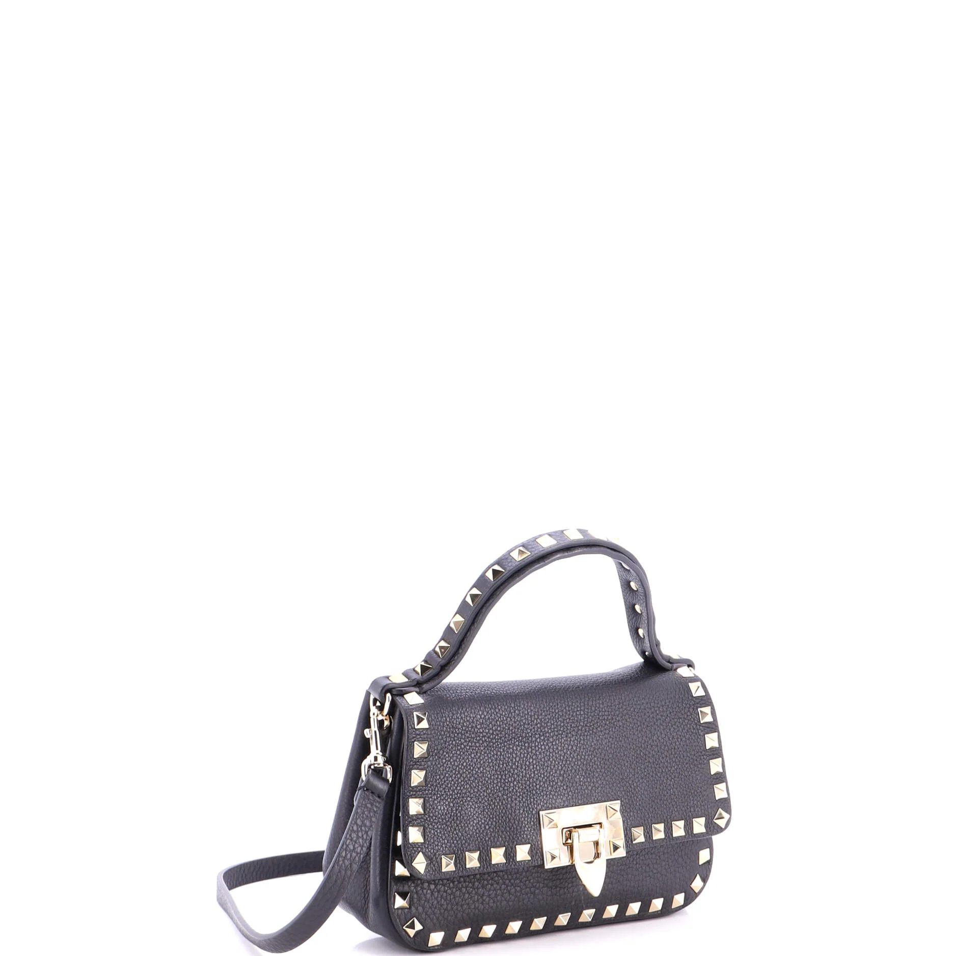 Rockstud Top Handle Convertible Belt Bag Leather Small - Image 2