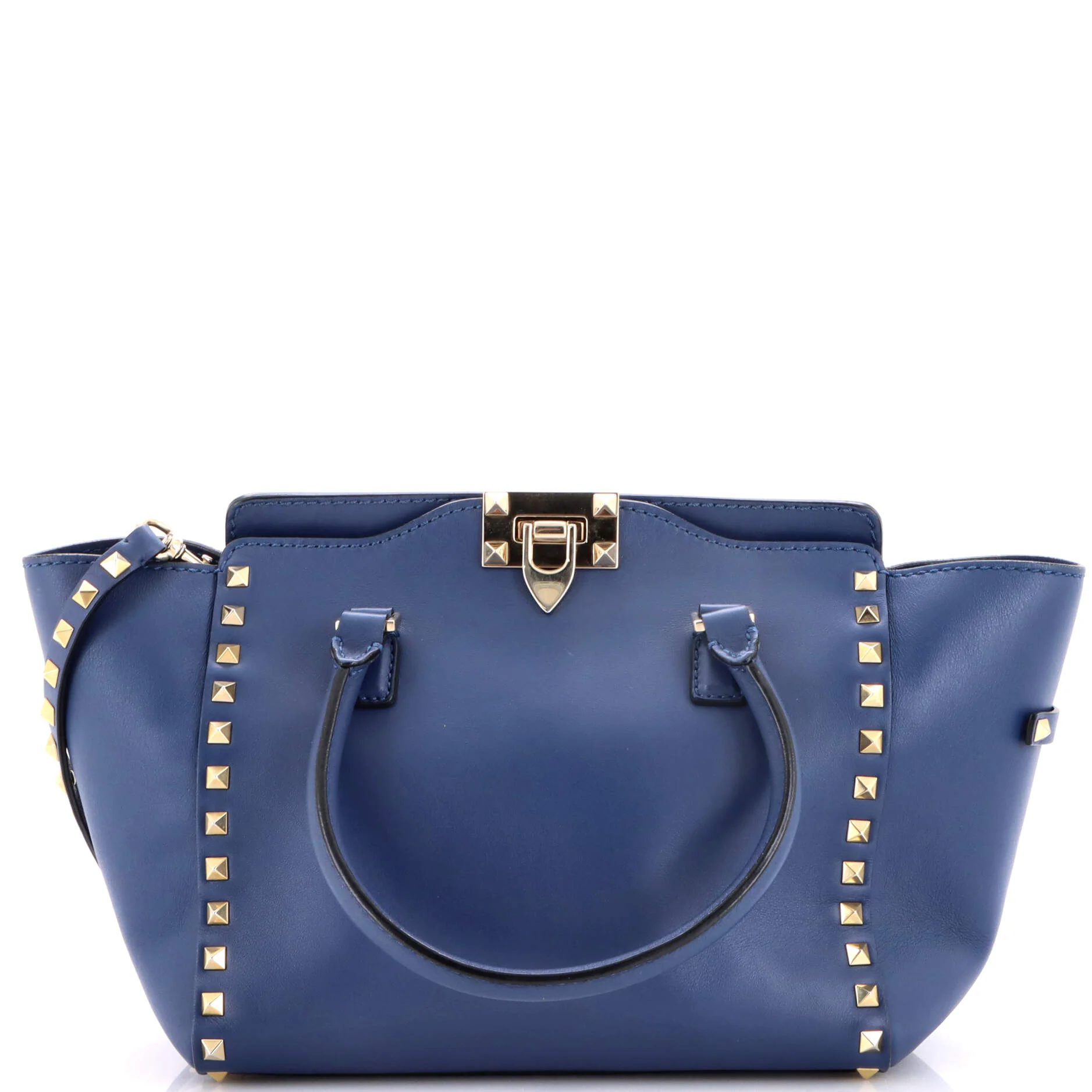 Rockstud Tote Rigid Leather Small