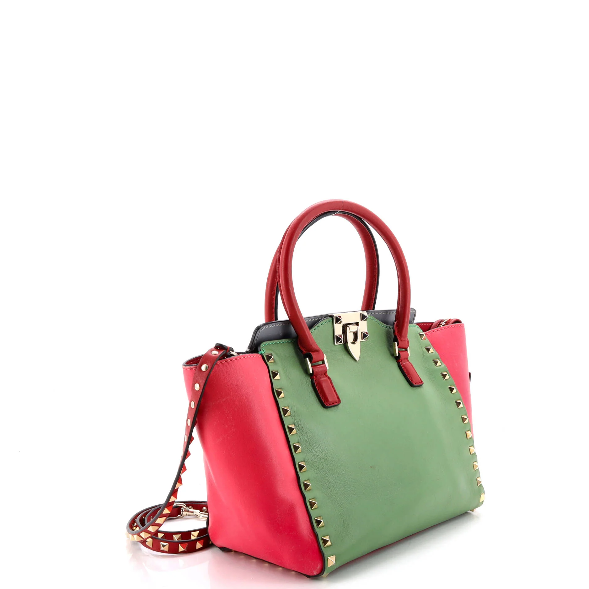 Rockstud Tote Rigid Leather Small - Image 2