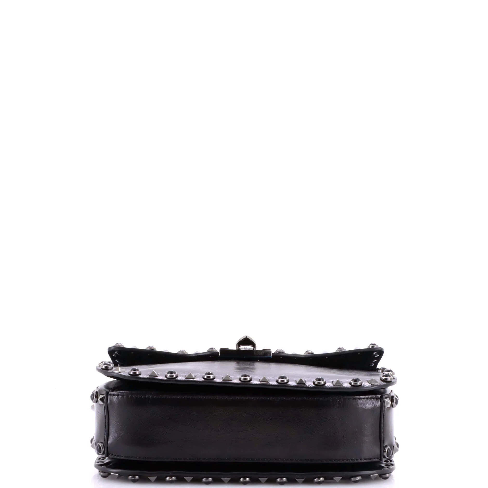 Rolling Rockstud Crossbody Bag Leather with Cabochons Medium - Image 4
