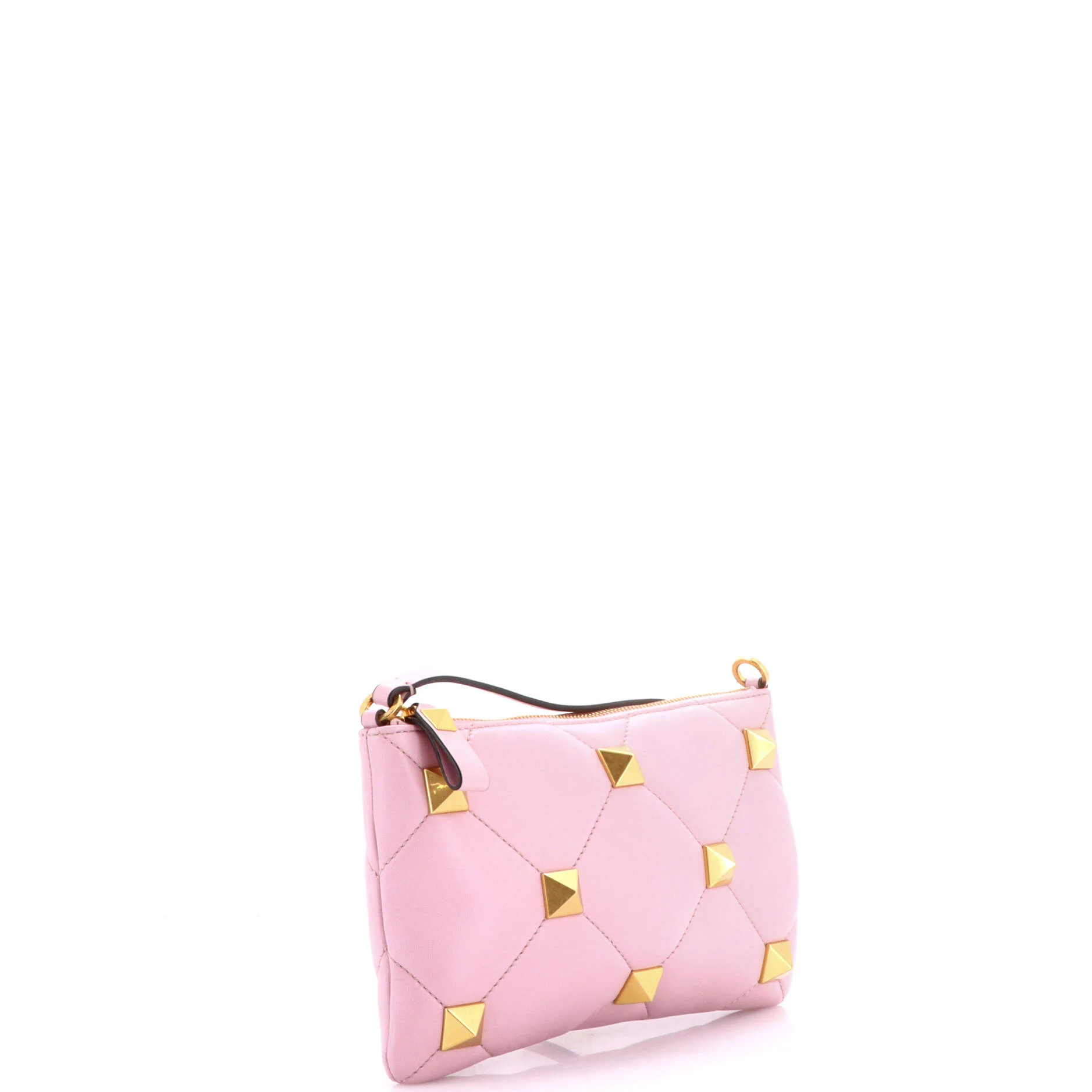 Roman Stud Zip Pochette Quilted Leather Mini - Image 2