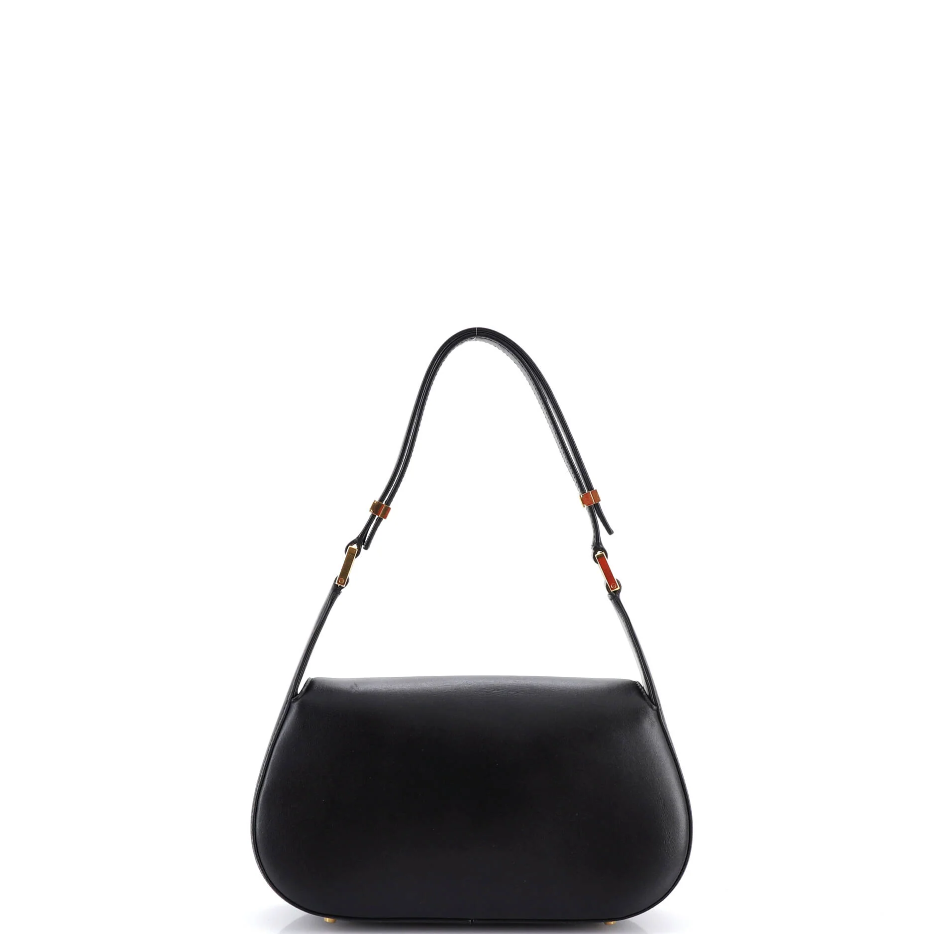 VLogo Chain Flap Shoulder Bag Leather Medium - Image 3