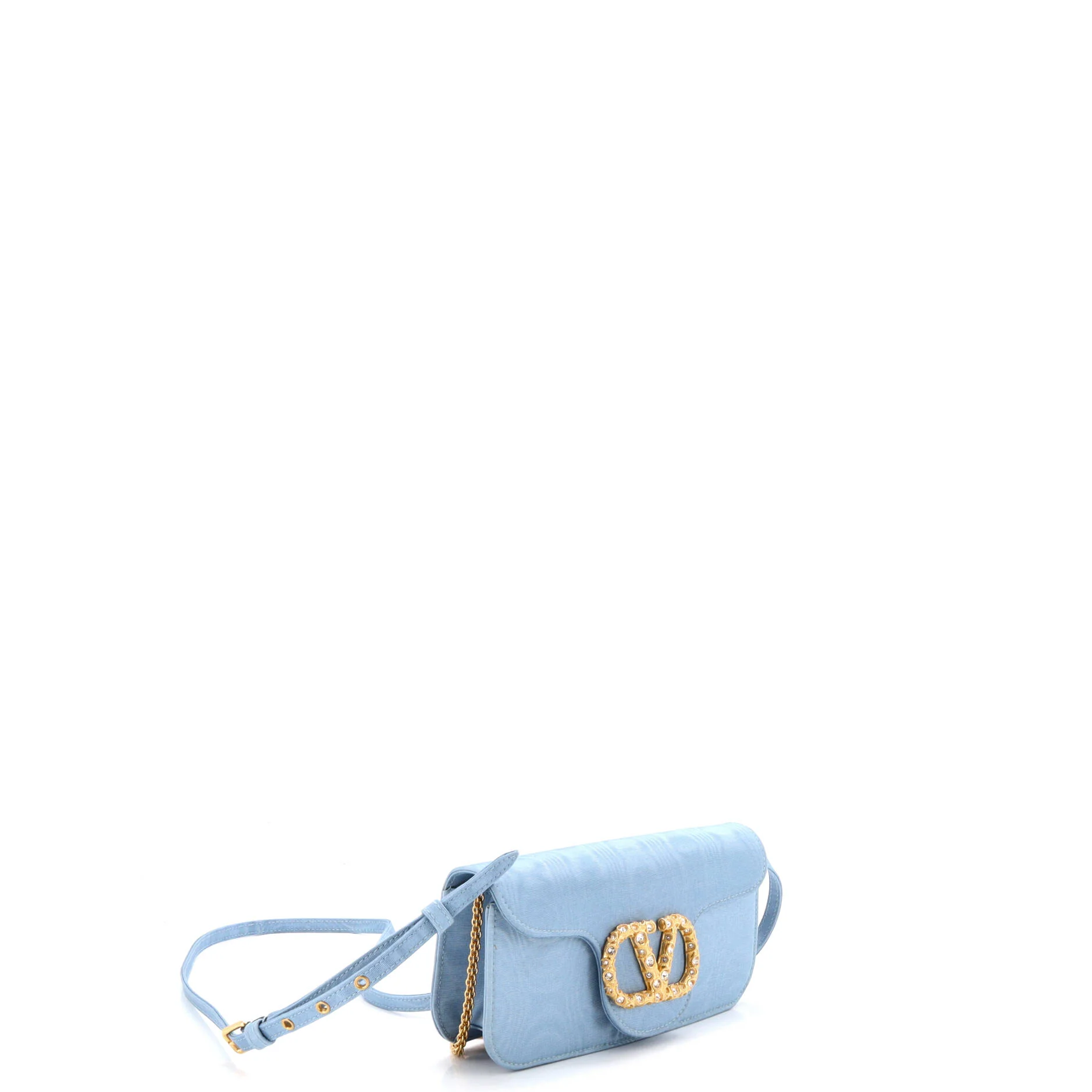 VLogo Loco Flap Shoulder Bag Fabric with Crystals - Image 2