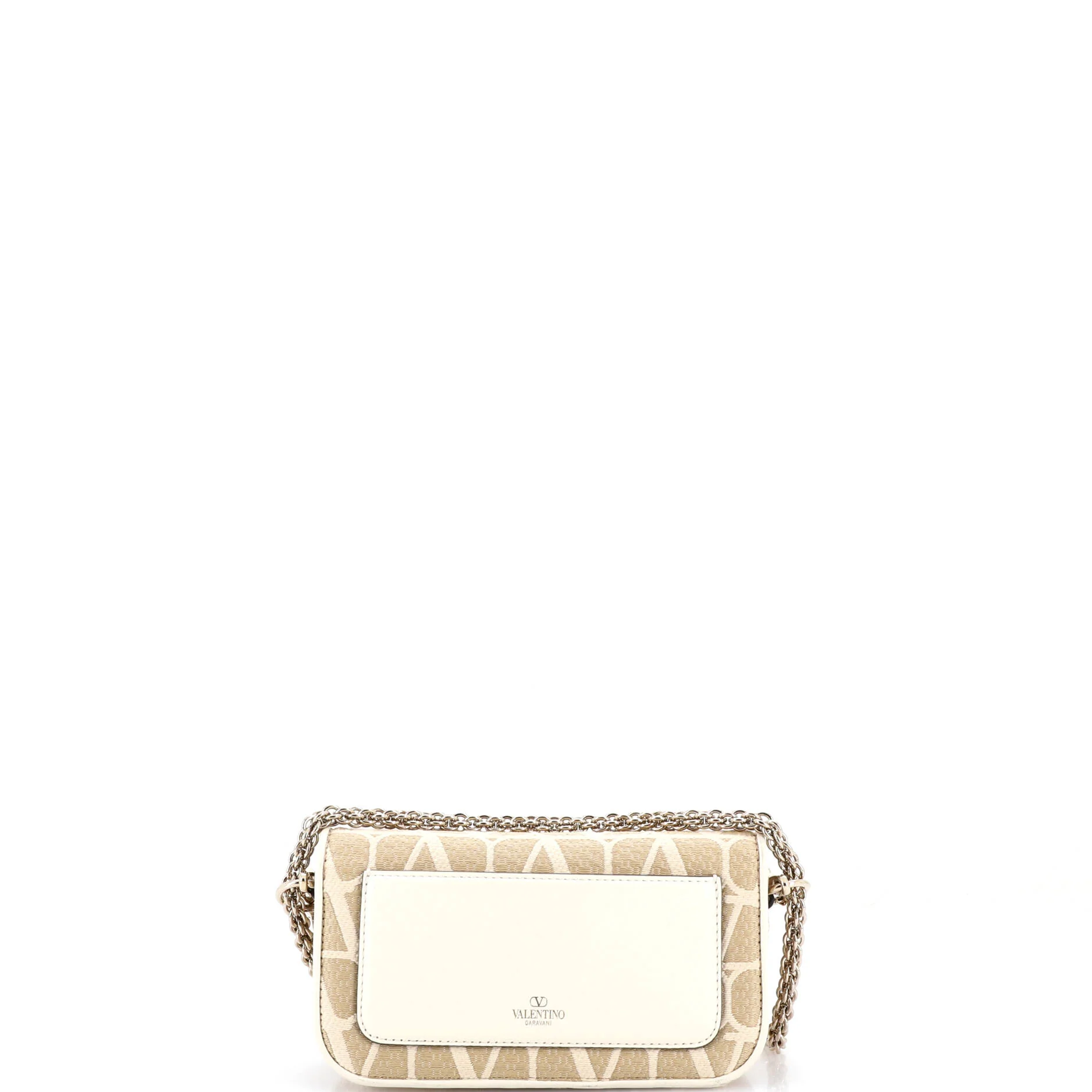 VLogo Loco Flap Shoulder Bag Toile Iconograph Fabric Small - Image 3