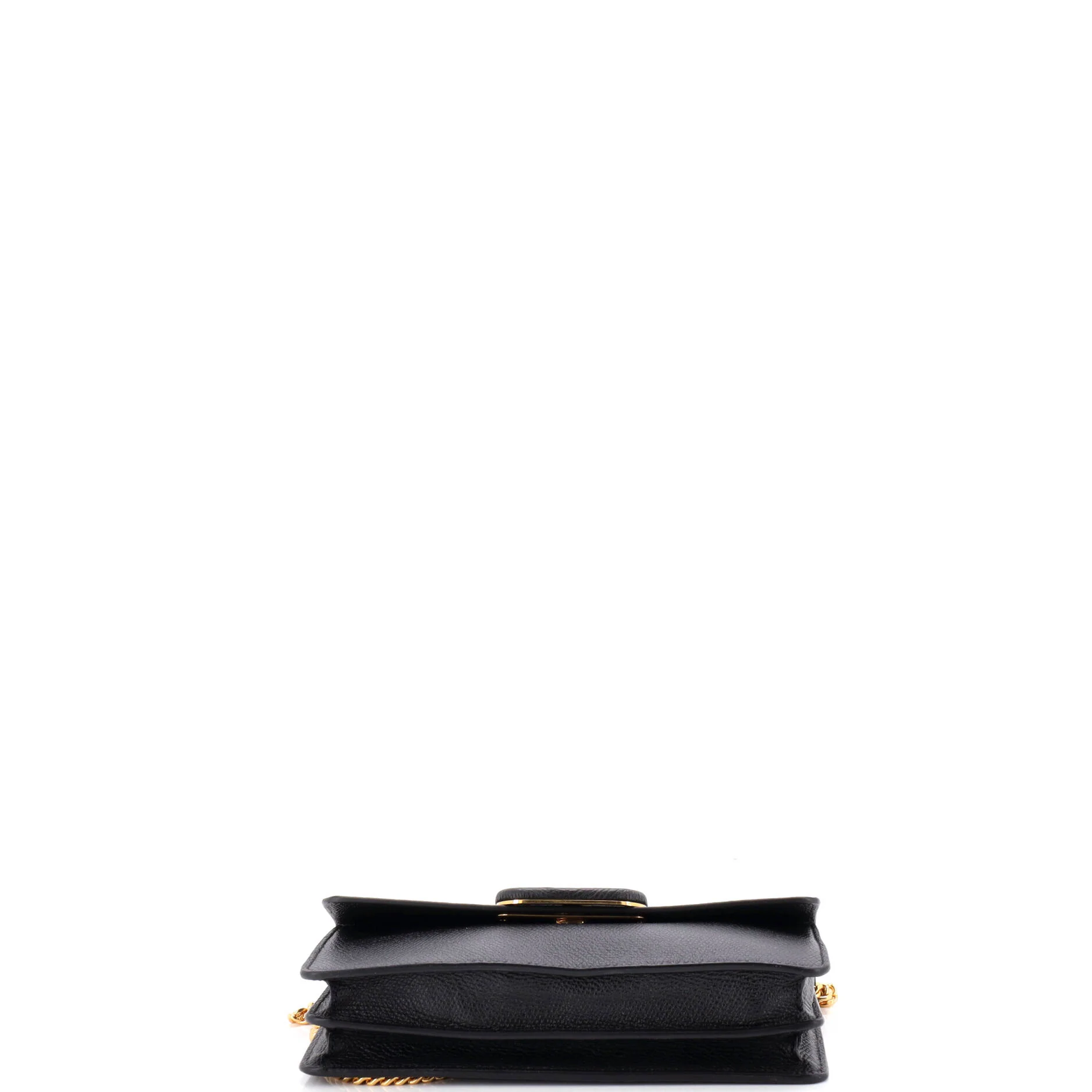 VLogo Signature Wallet on Chain Leather Long - Image 4