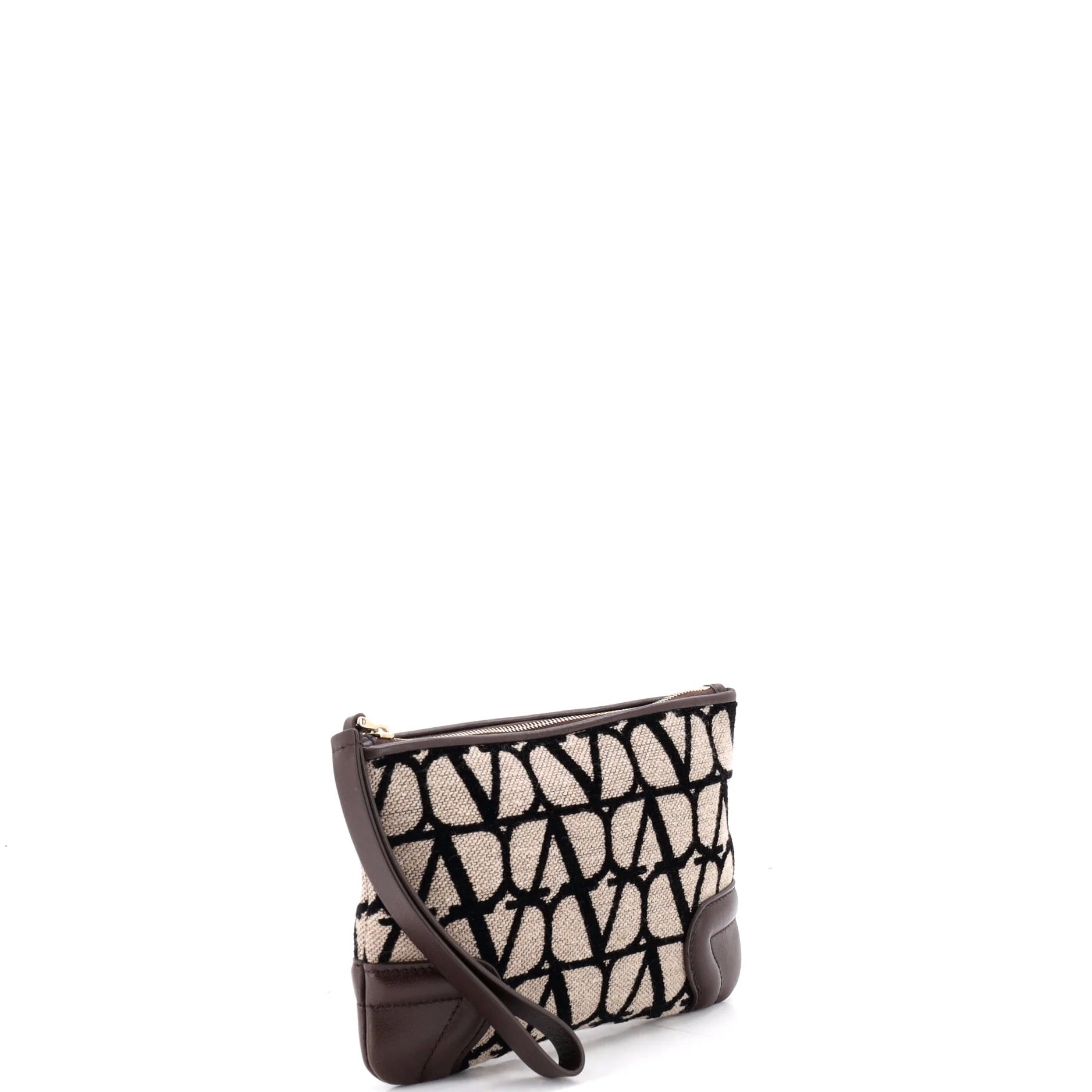 Wristlet Pouch Iconographe Canvas and Leather - Image 2