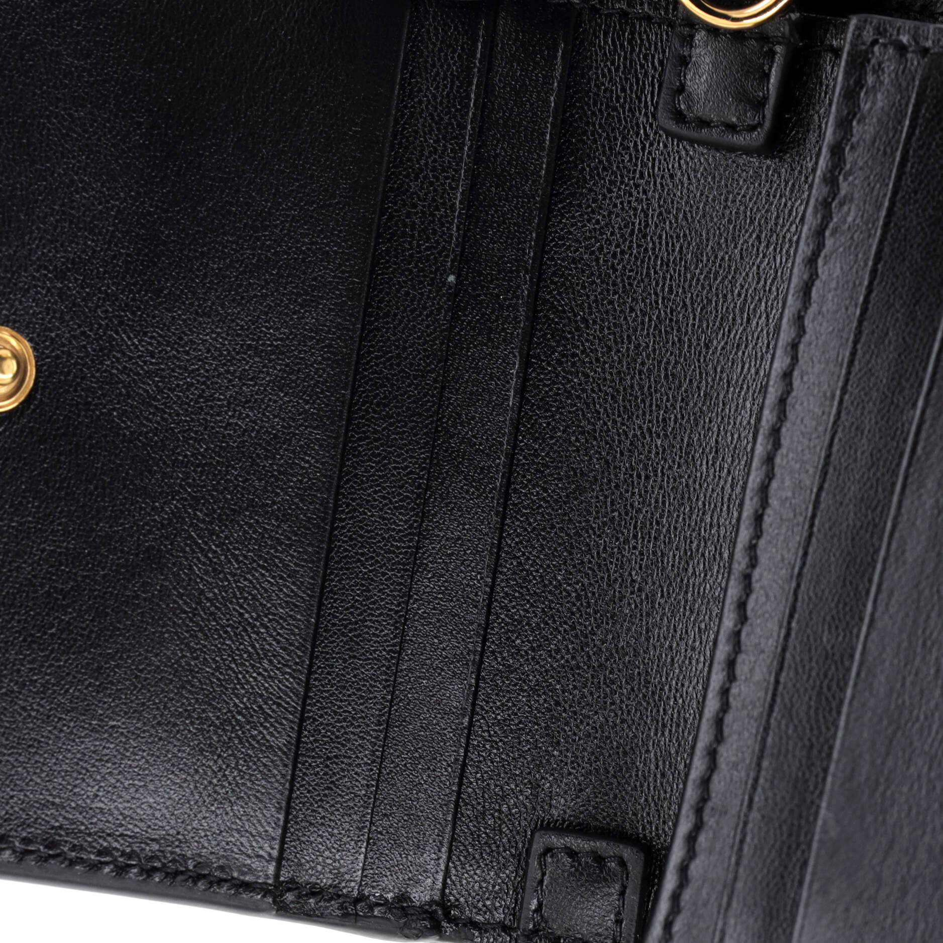 Greca Goddess Wallet on Chain Leather Mini - Image 5