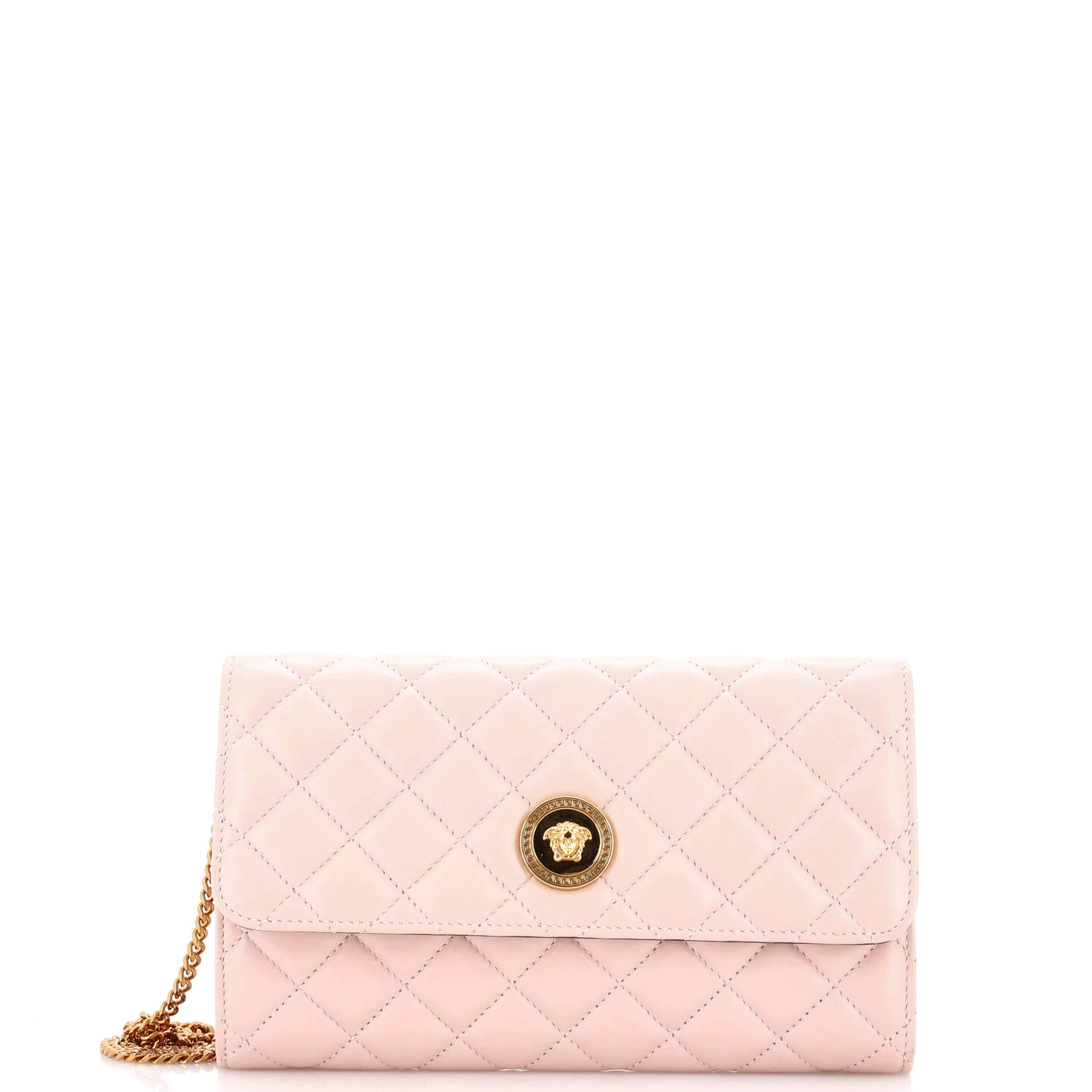 Icon Wallet on Chain Quilted Leather