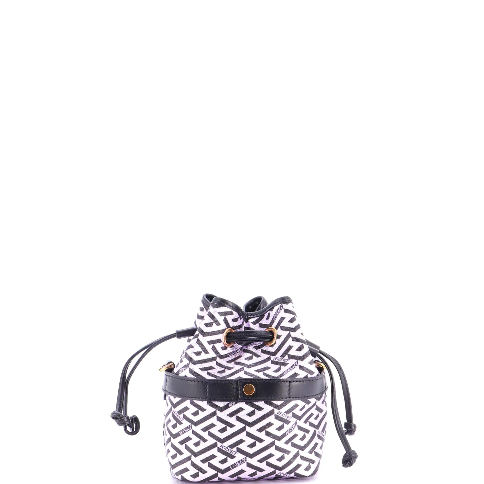 La Greca Bucket Bag Printed Coated Canvas Mini - Image 3