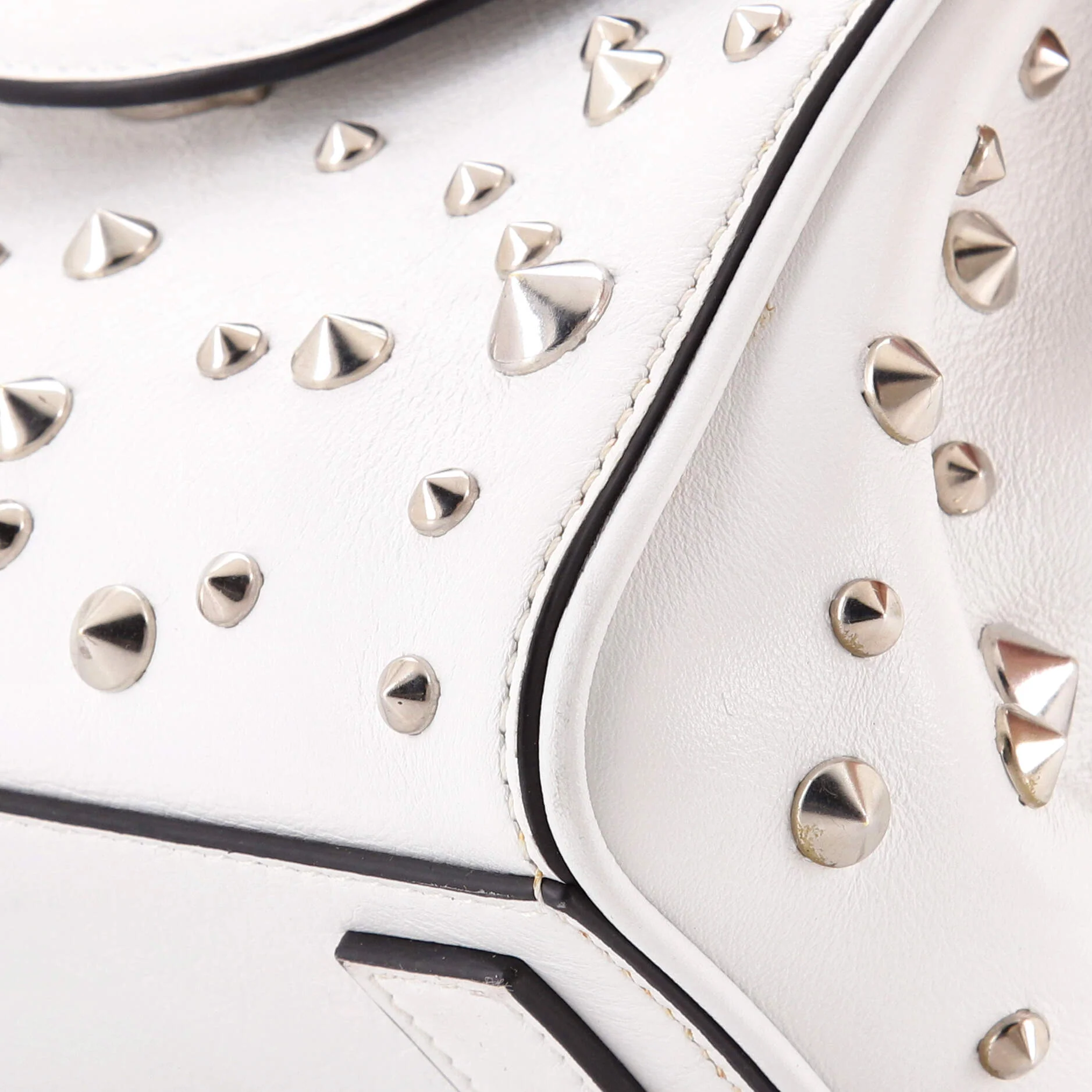 La Medusa Top Handle Bag Studded Leather Small - Image 6