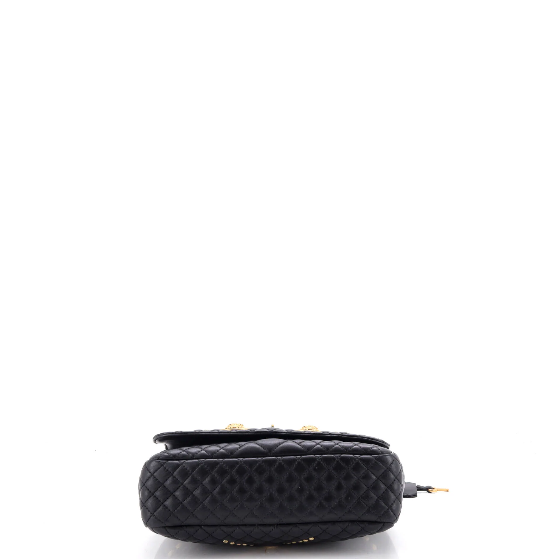 Medusa Padlock Icon Flap Bag Studded Quilted Leather Medium - Image 4