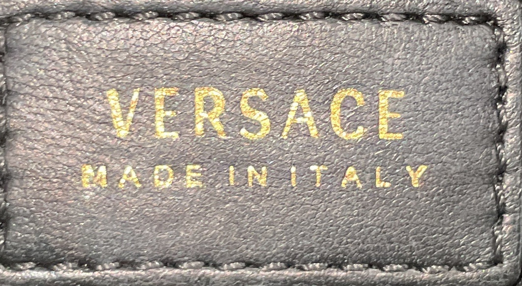 Medusa Padlock Icon Flap Bag Studded Quilted Leather Medium - Image 7