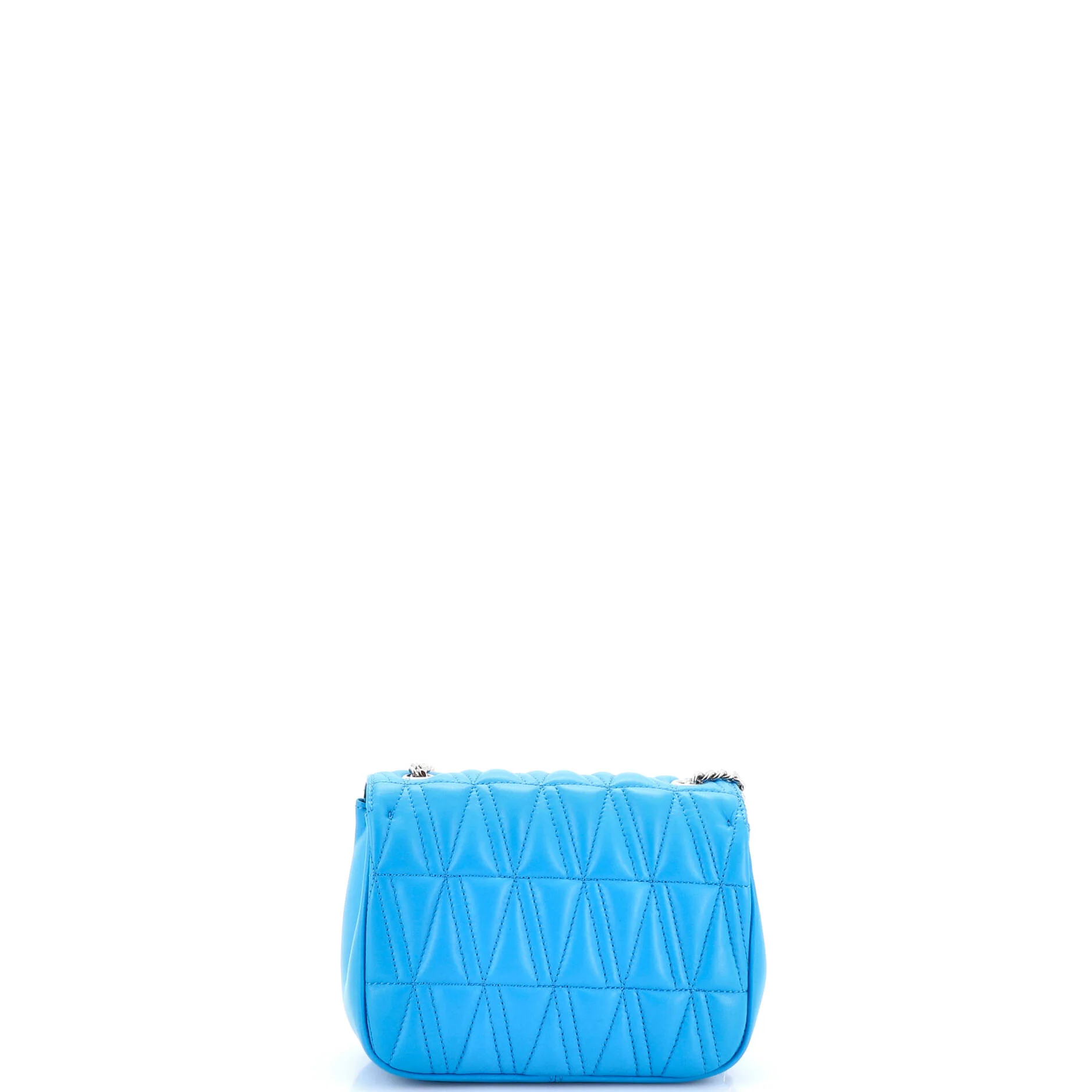 Virtus Chain Flap Shoulder Bag Quilted Leather Mini - Image 3