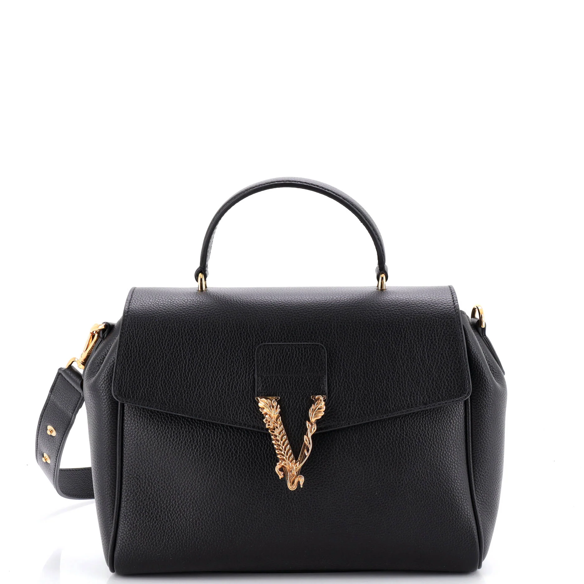 Virtus Convertible Top Handle Bag Leather Medium