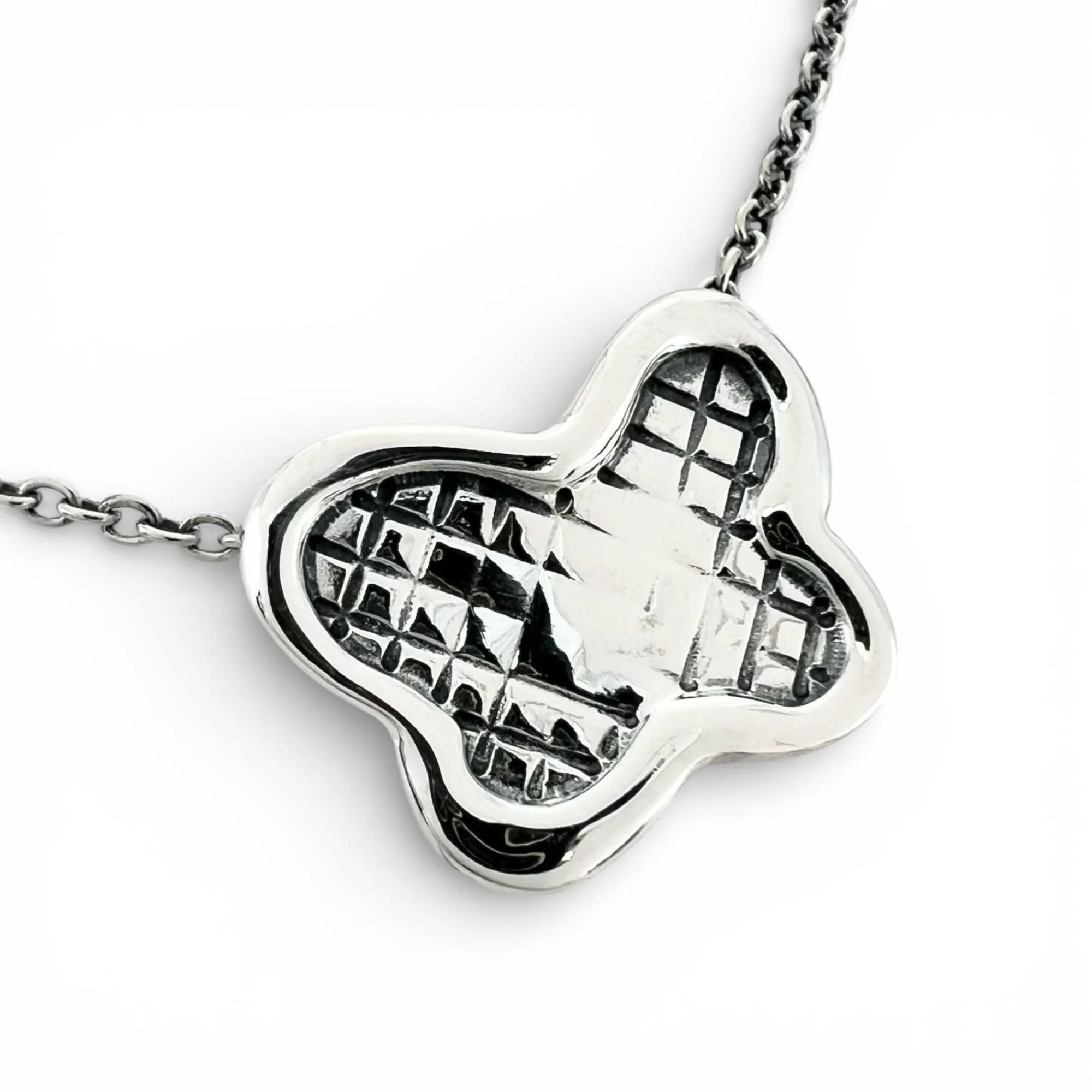 Butterfly Pendant Necklace Sterling Silver