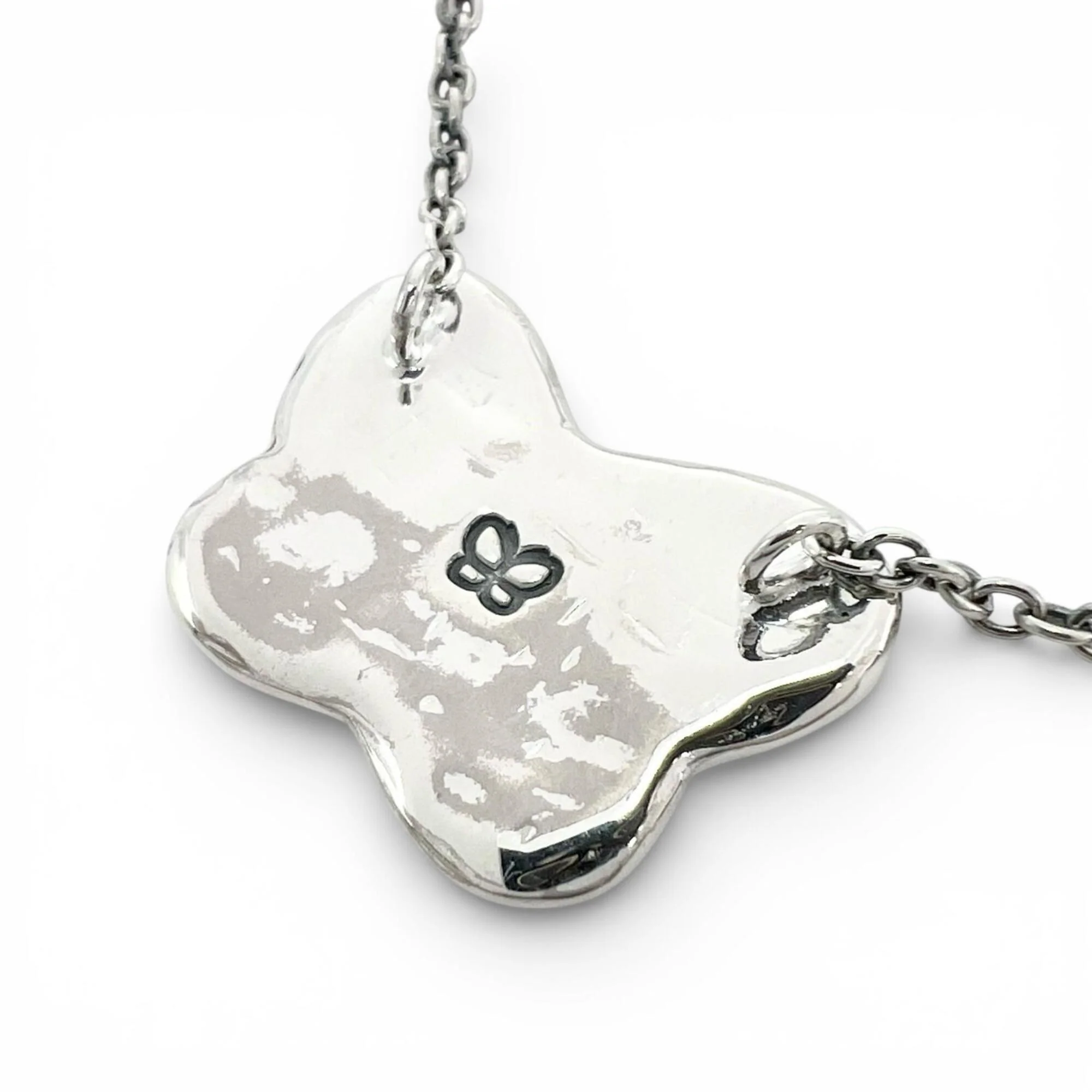 Butterfly Pendant Necklace Sterling Silver - Image 2