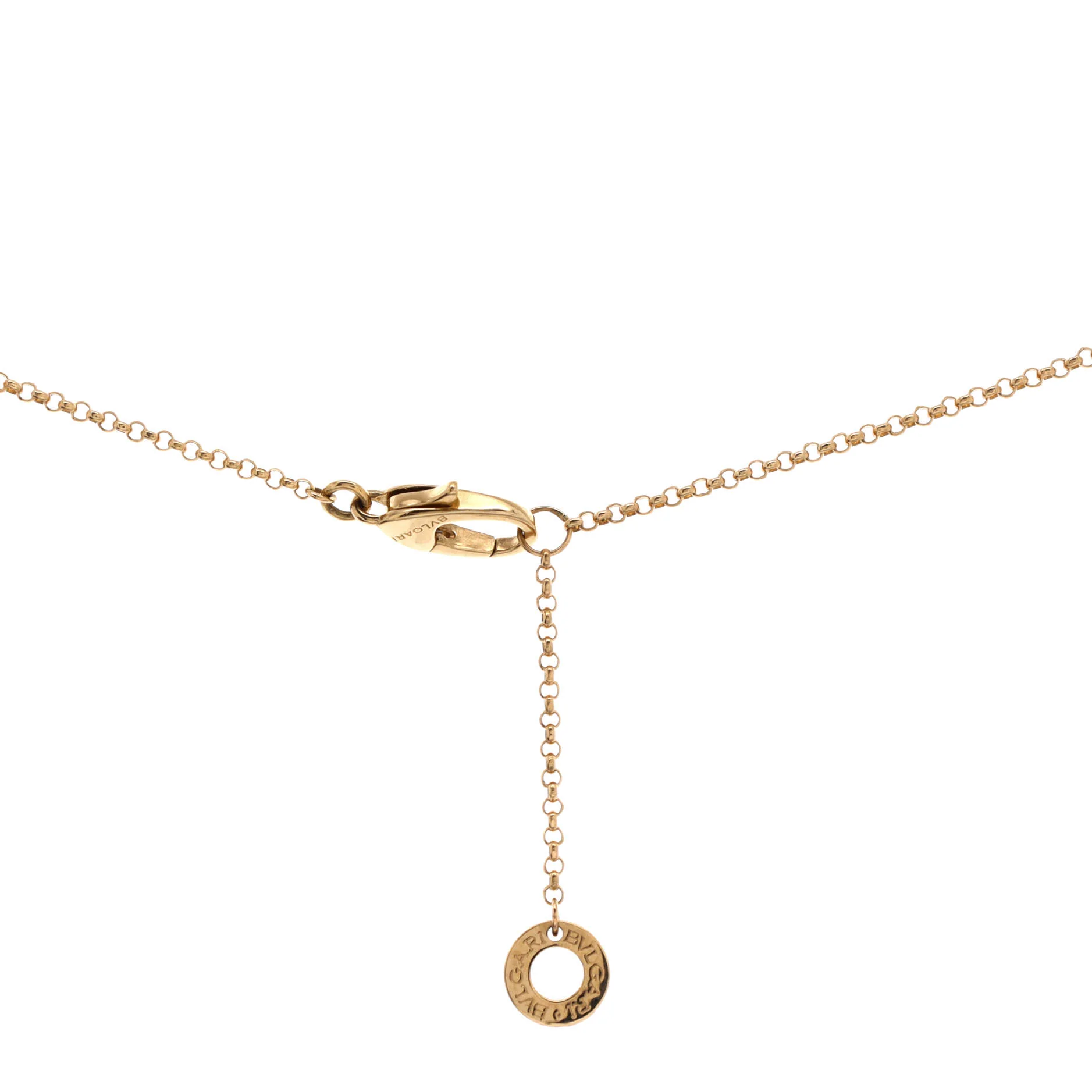 Bvlgari Bvlgari Pendant Necklace 18K Yellow Gold with Onyx - Image 3