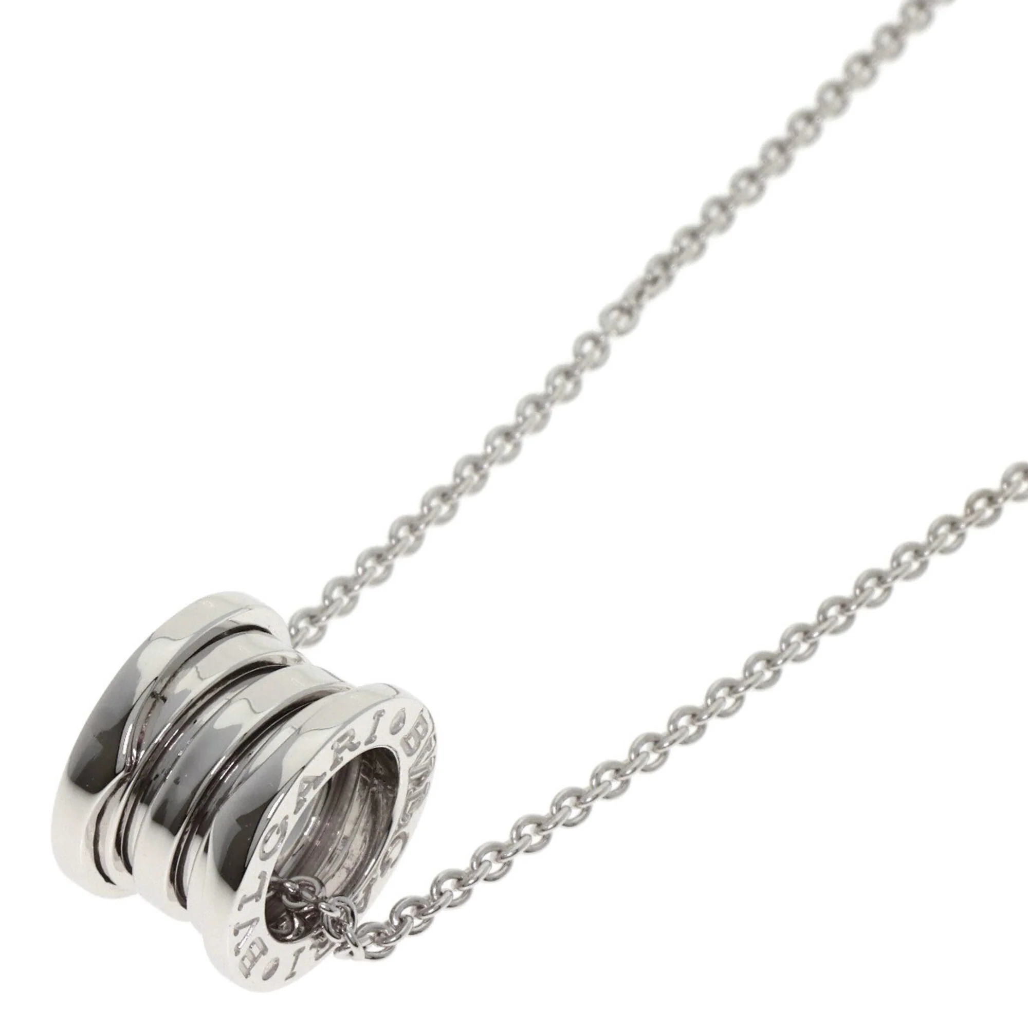 B.Zero1 Pendant Necklace 18K White Gold