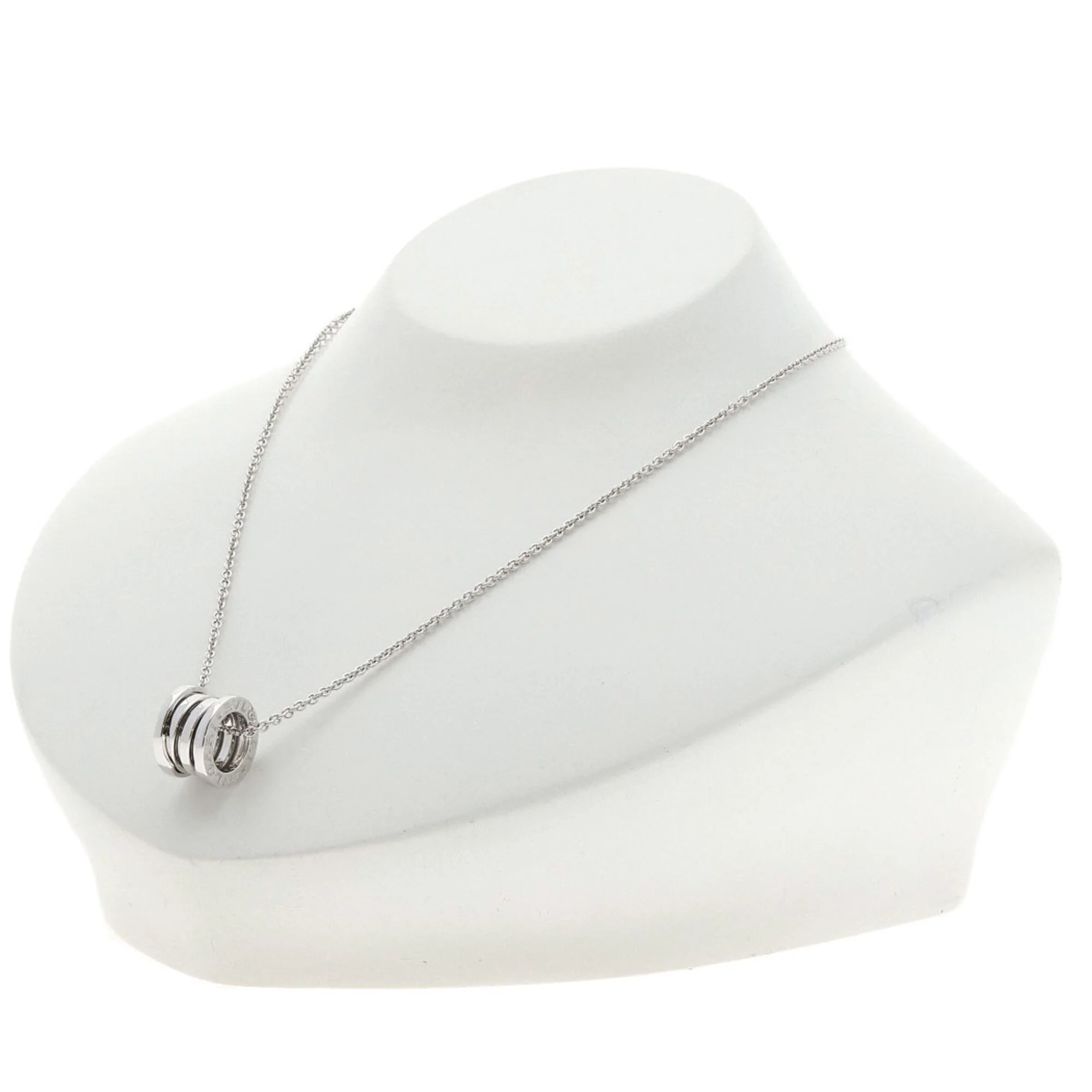 B.Zero1 Pendant Necklace 18K White Gold - Image 5