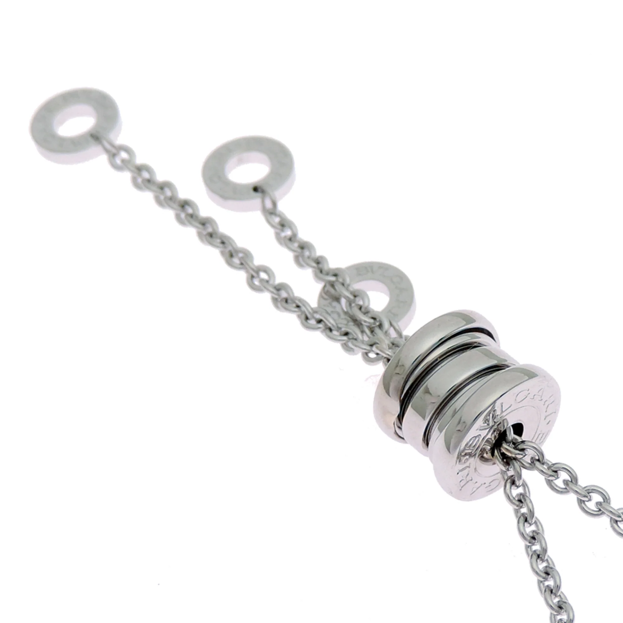 B.Zero1 Pendant Necklace 18K White Gold - Image 3