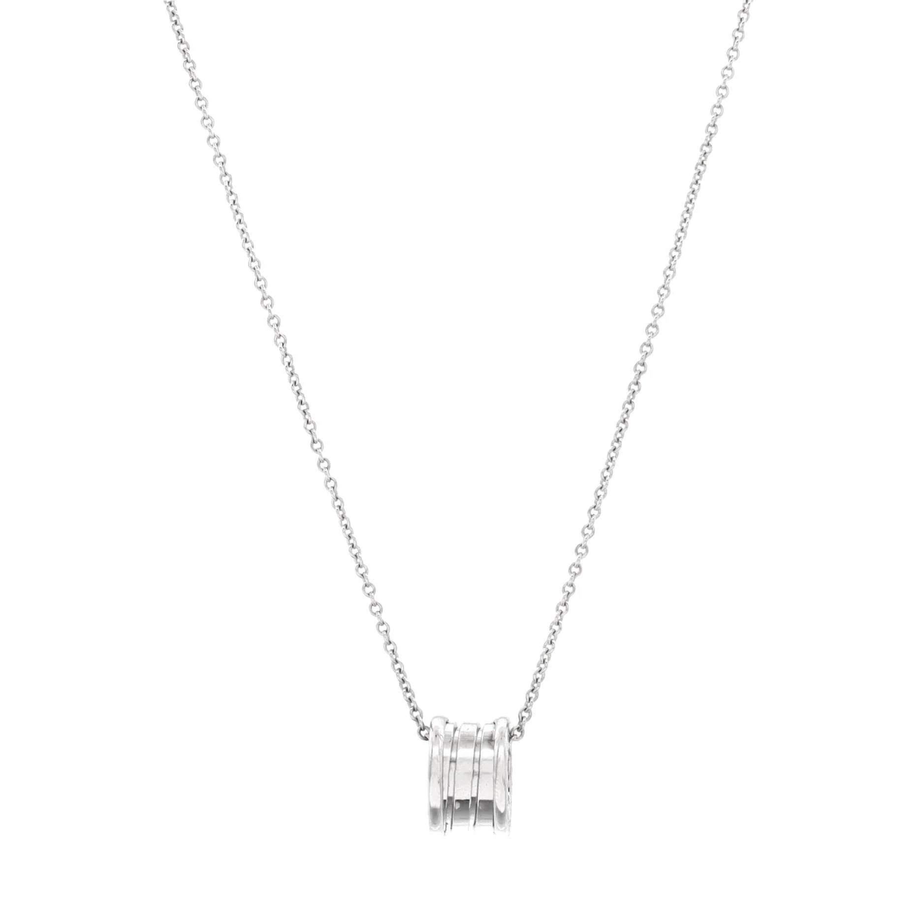 B.Zero1 Pendant Necklace 18K White Gold