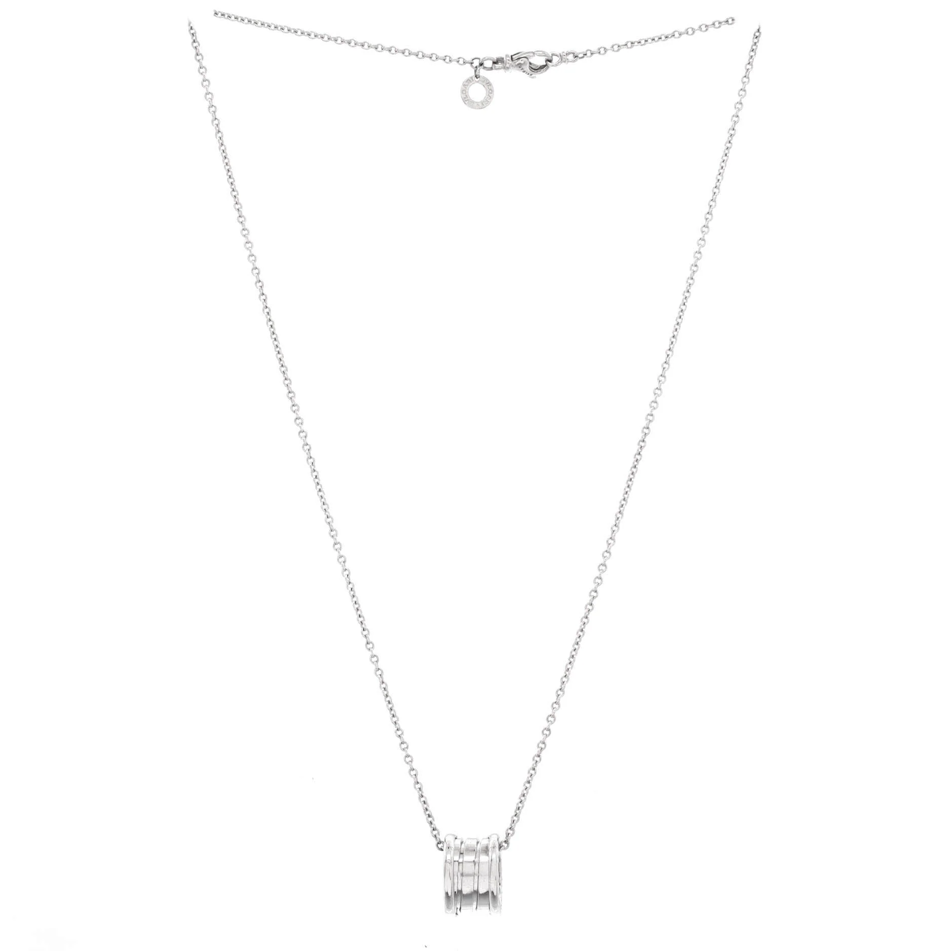 B.Zero1 Pendant Necklace 18K White Gold - Image 2