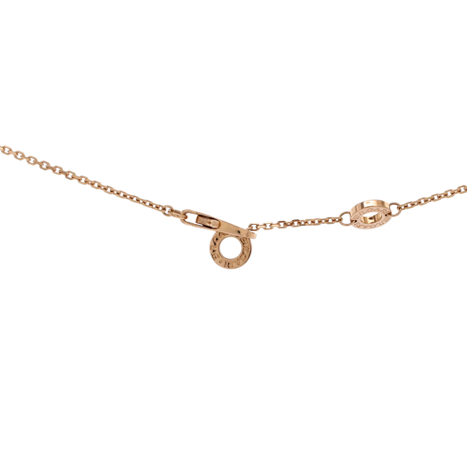 Divas' Dream Pendant Necklace 18K Rose Gold with Pink Opal and Diamonds Large - Image 3