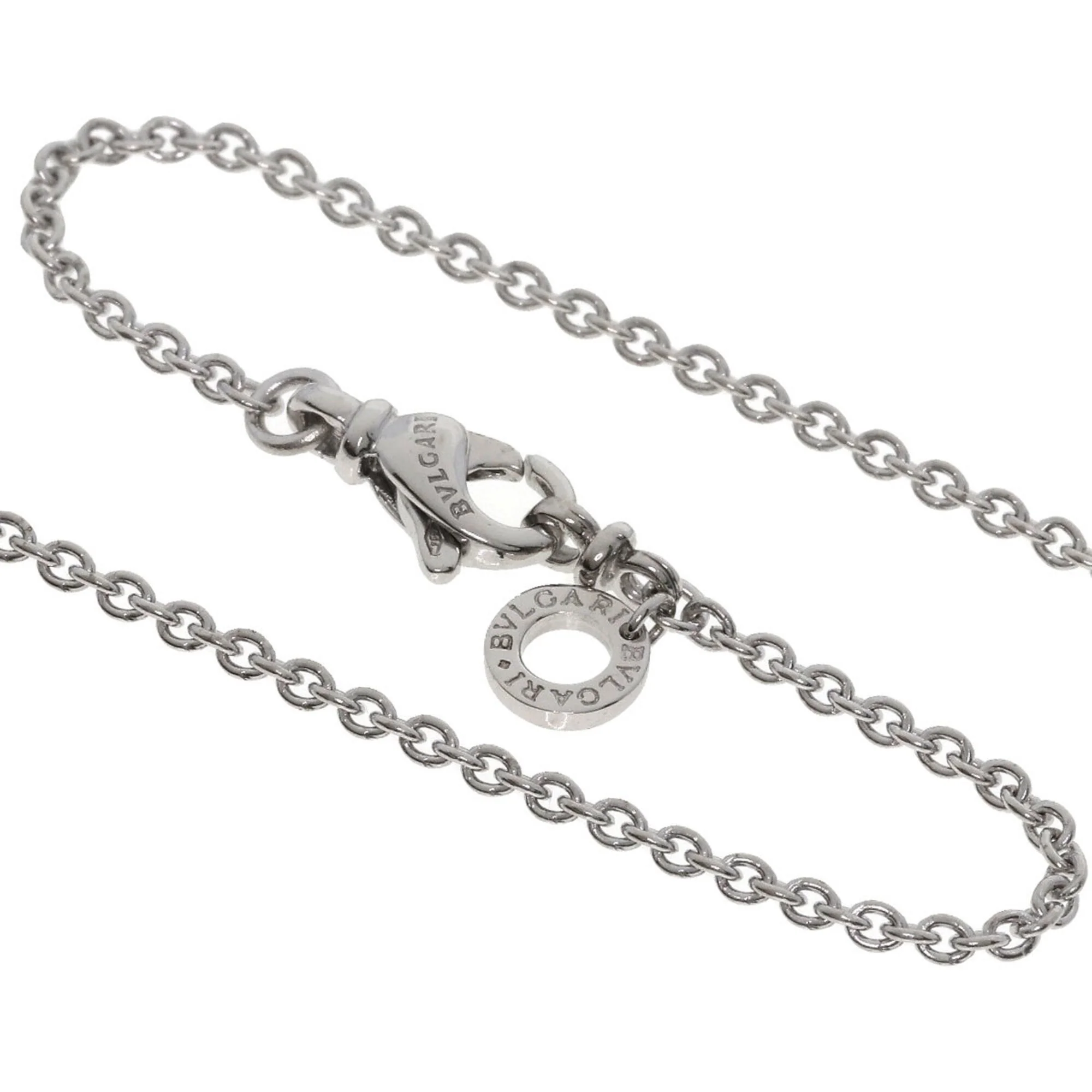 Doppio Cuore Pendant Necklace 18K White Gold with Diamond - Image 3