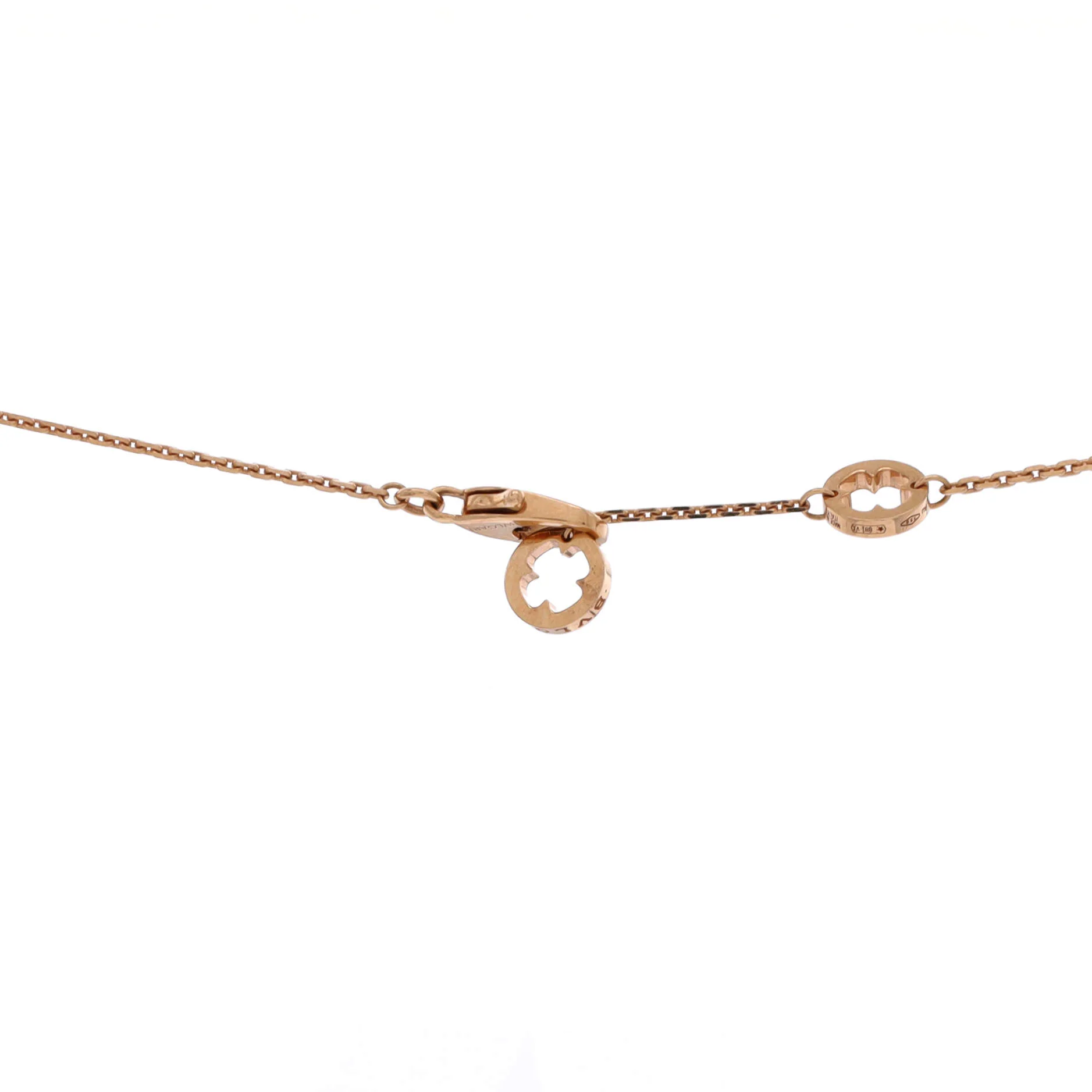 Fiorever Drop Pendant Necklace 18K Rose Gold and Diamonds - Image 3