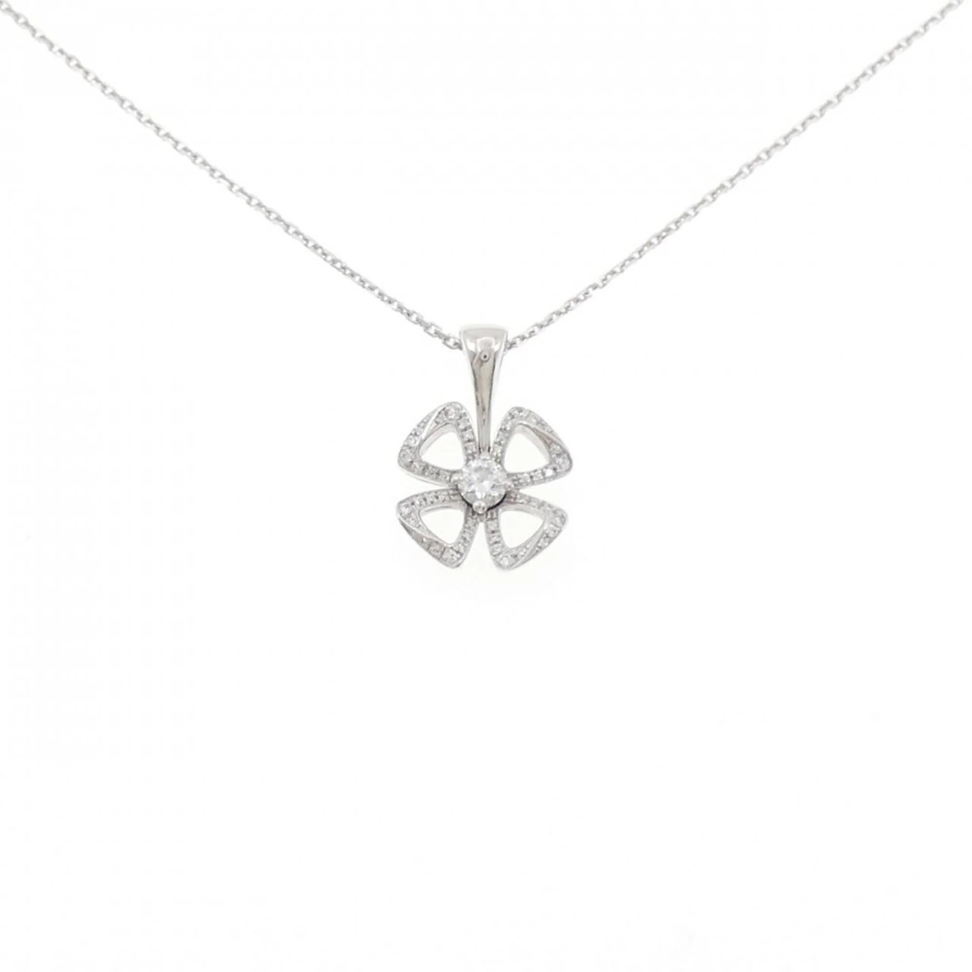 Fiorever Pendant Necklace 18K White Gold