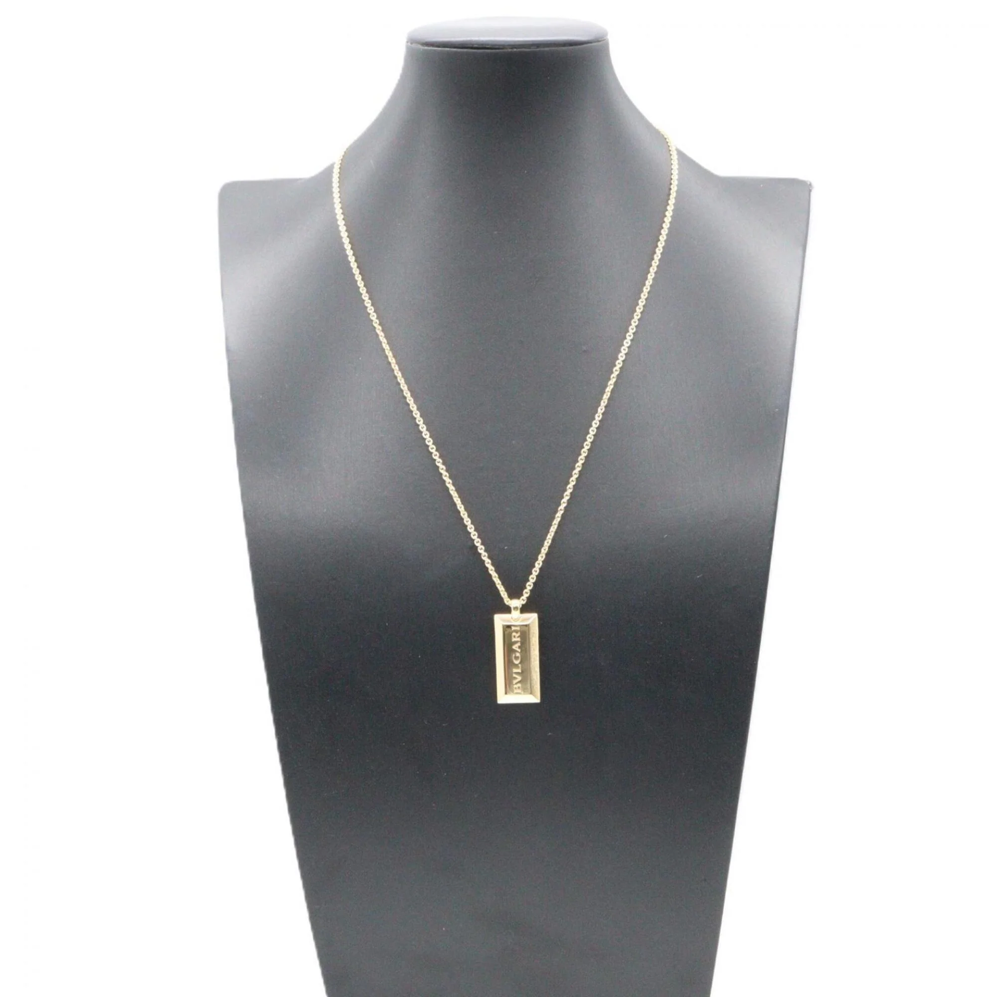 Ingot Pendant Necklace 18K Yellow Gold - Image 5