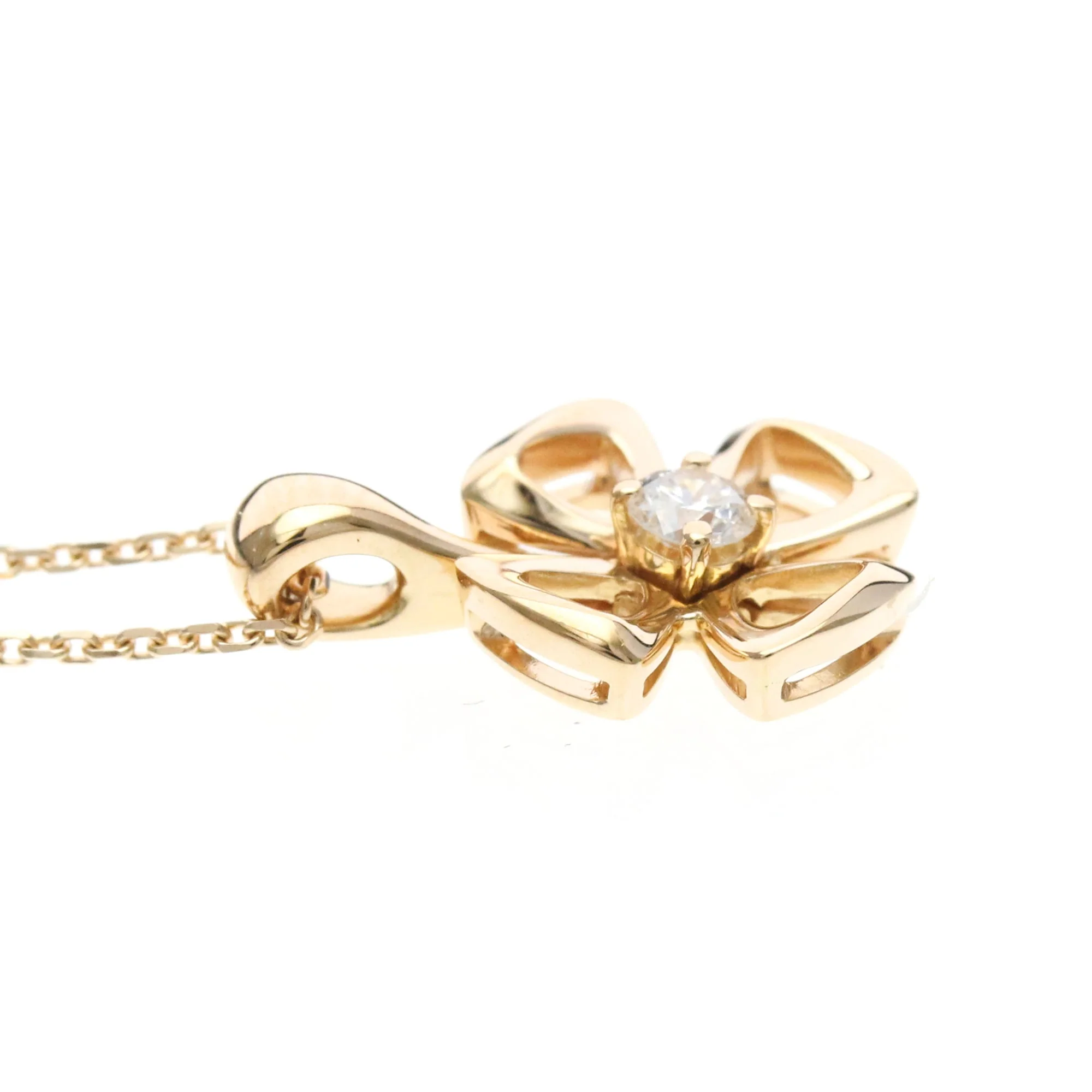 Pendant Necklace 18K Rose Gold With Diamond - Image 5
