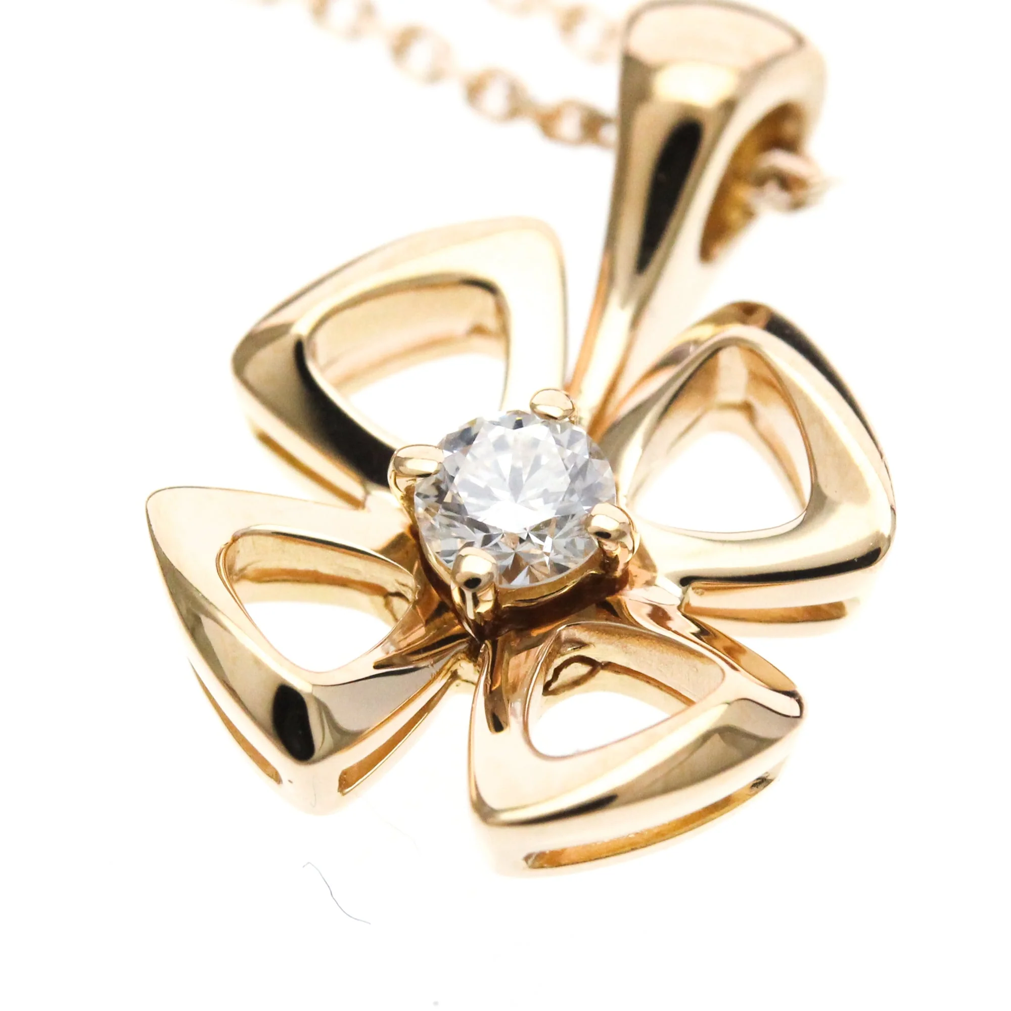Pendant Necklace 18K Rose Gold With Diamond - Image 7
