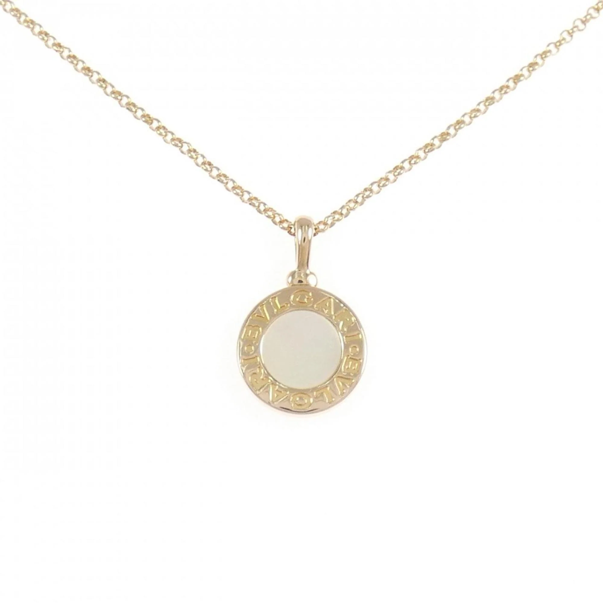 Pendant Necklace 18K Rose Gold With Mother Of Pearl