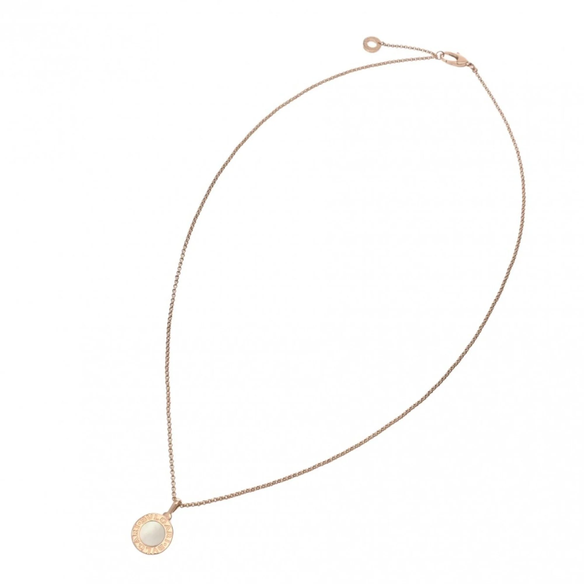 Pendant Necklace 18K Rose Gold with Shell - Image 9