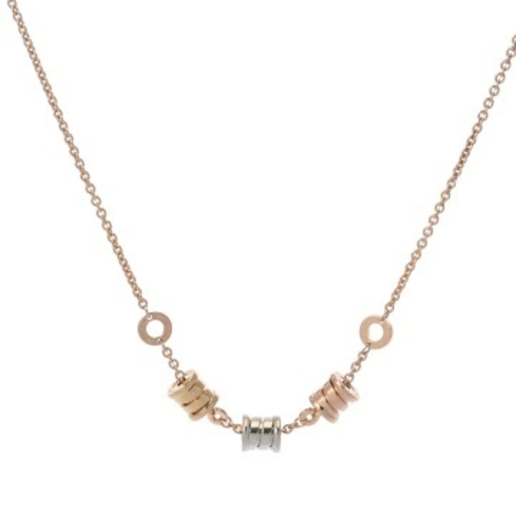 Pendant Necklace 18K Tricolor Gold