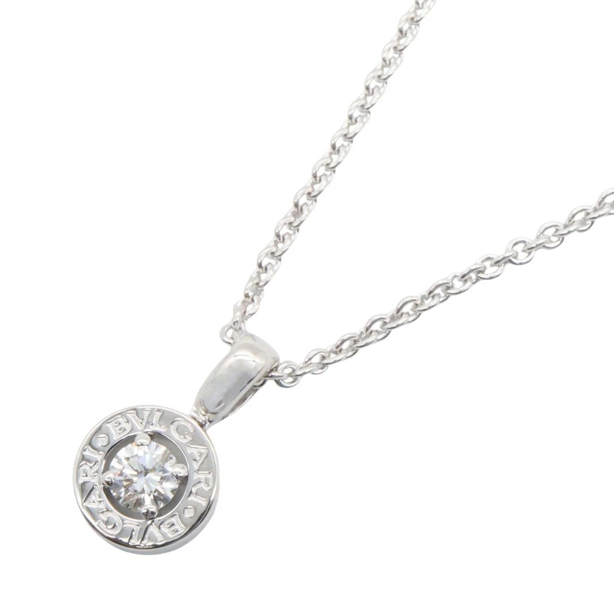 Pendant Necklace 18K White Gold
