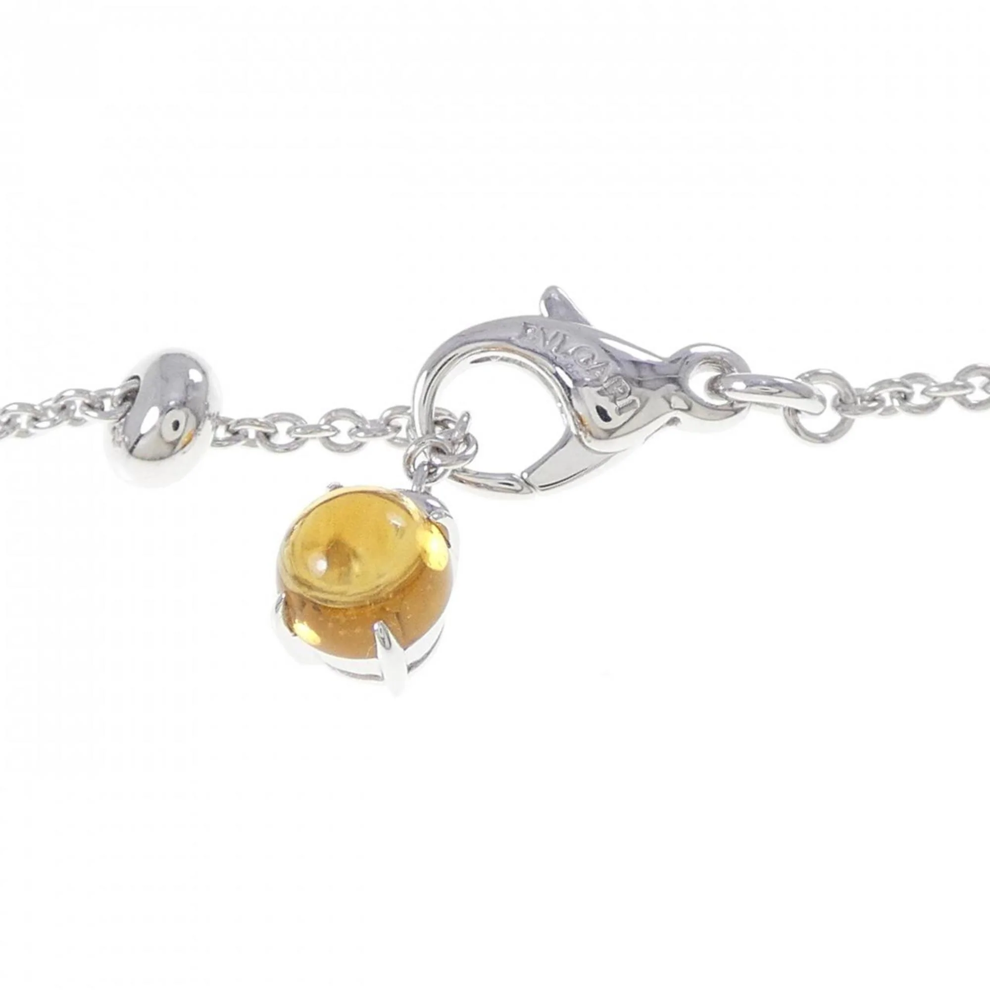 Pendant Necklace 18K White Gold with Citrine Diamond Garnet Peridot Topaz and Color Stone - Image 5