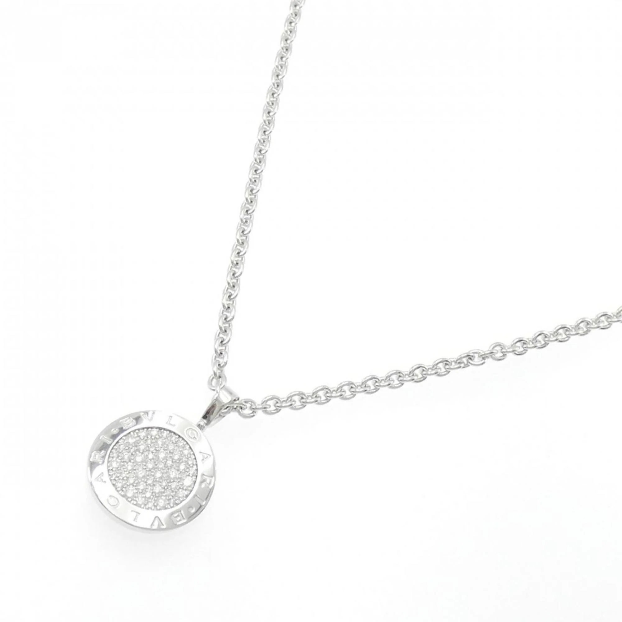 Pendant Necklace 18K White Gold with Diamond - Image 2