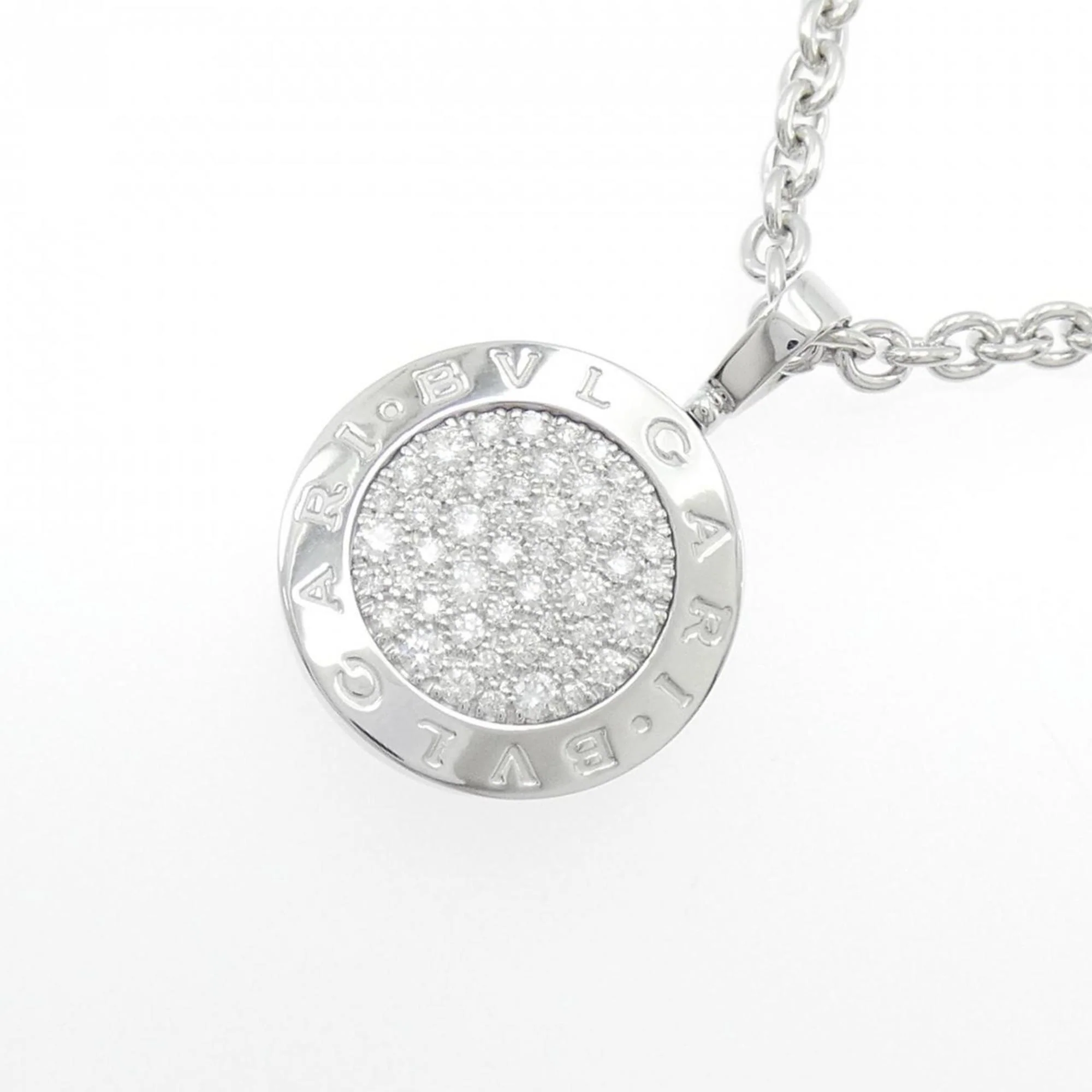 Pendant Necklace 18K White Gold with Diamond - Image 3