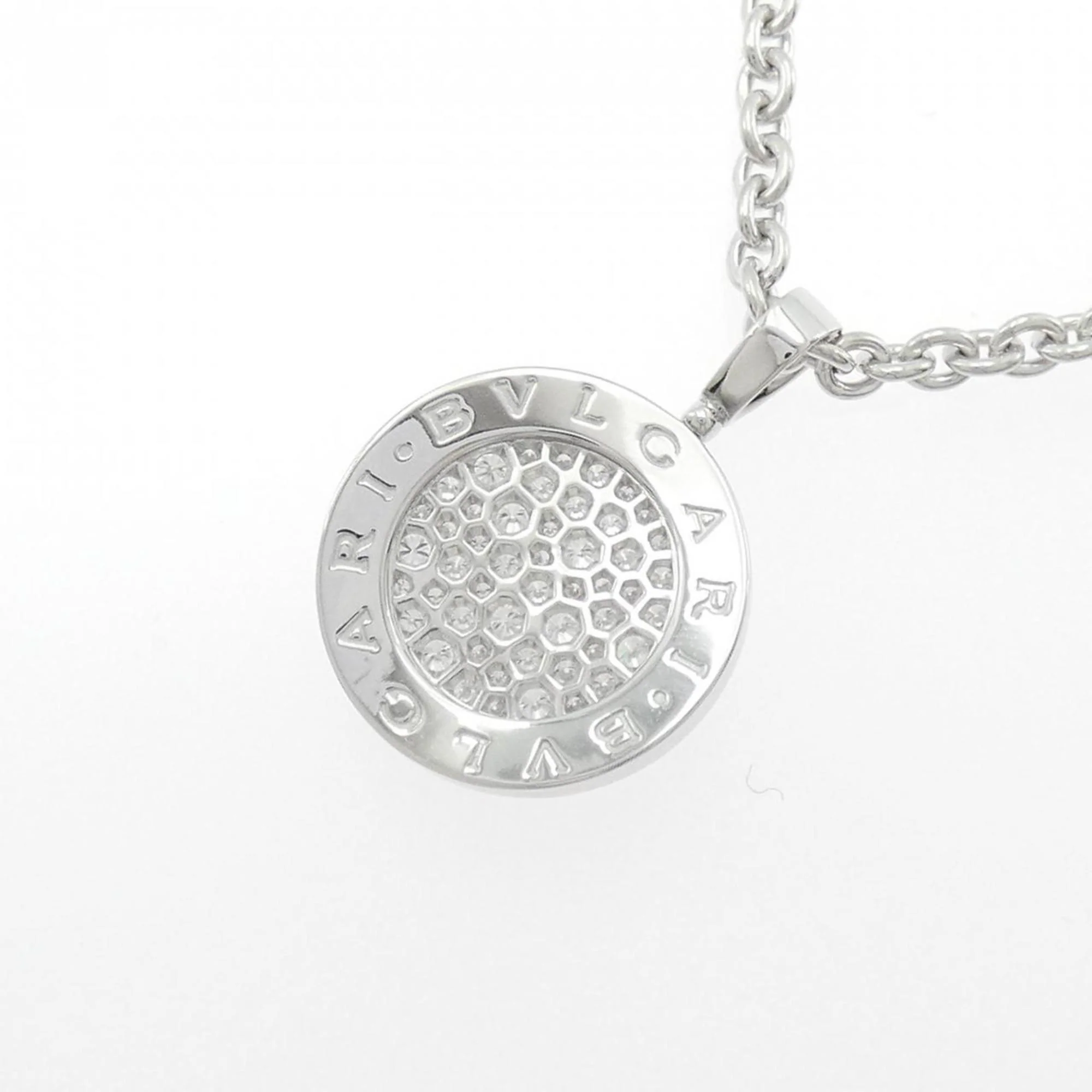 Pendant Necklace 18K White Gold with Diamond - Image 4