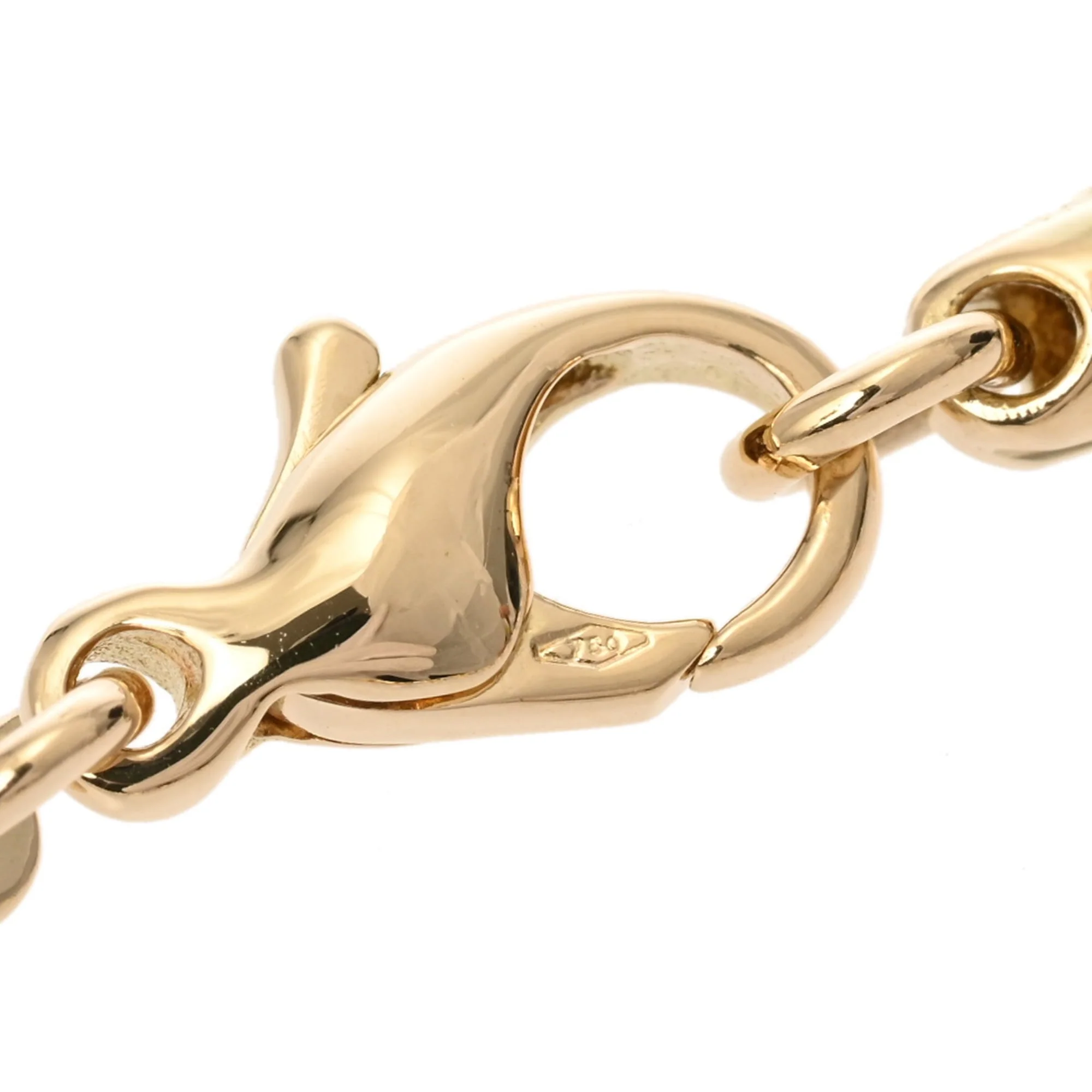 Pendant Necklace 18K Yellow Gold and Stainless Steel with Diamond - Image 5