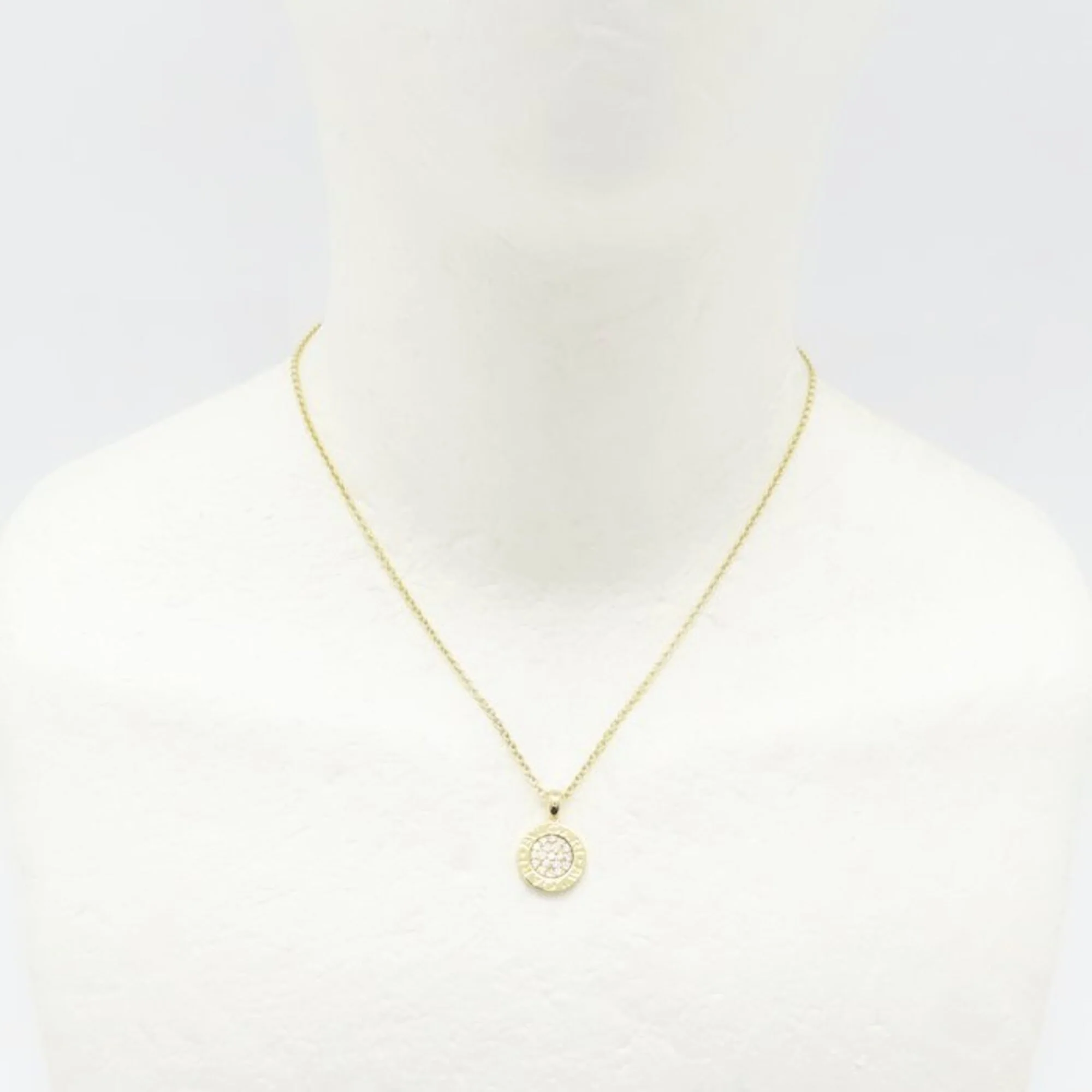 Pendant Necklace 18K Yellow Gold with Diamond - Image 3
