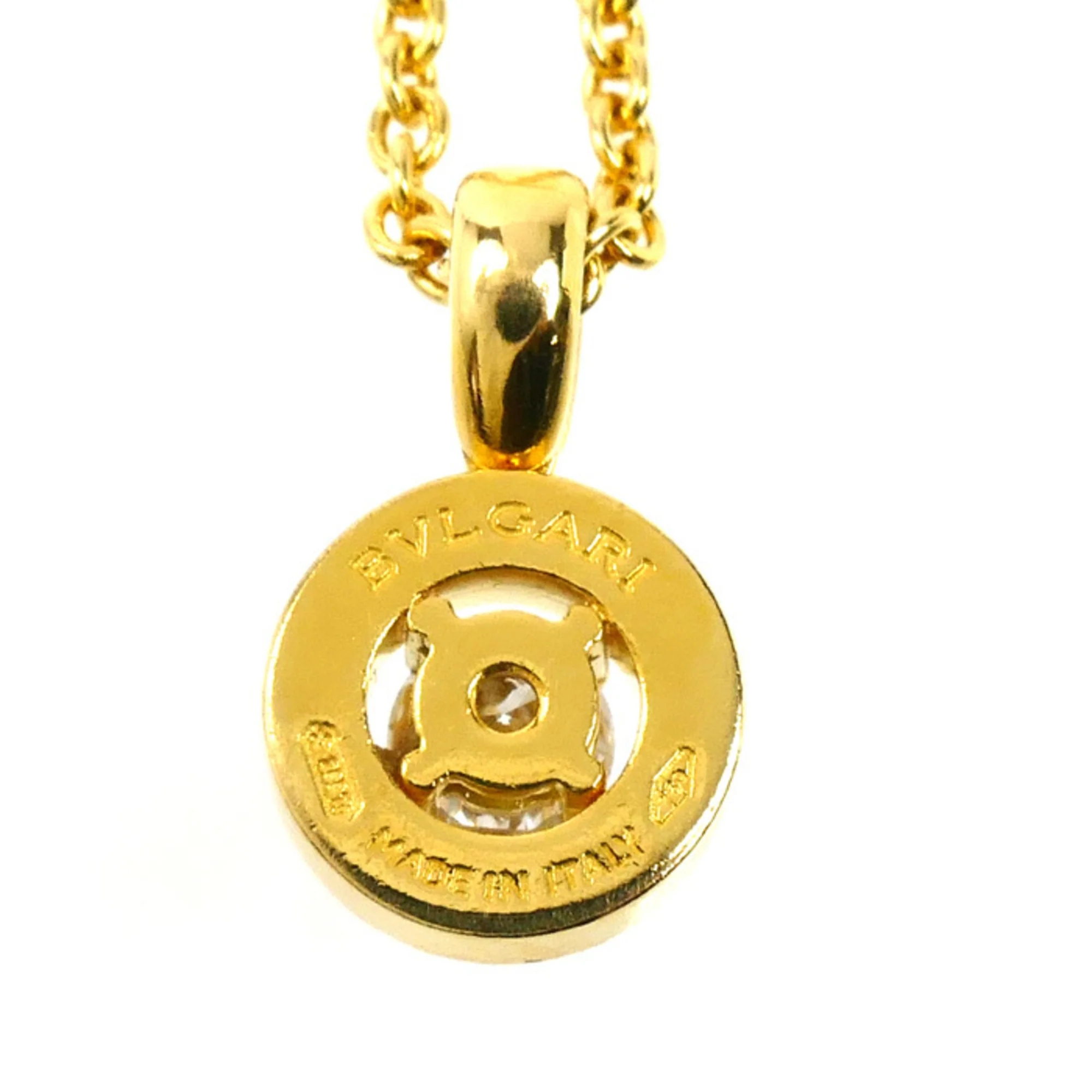 Pendant Necklace 18K Yellow Gold with Diamond - Image 2