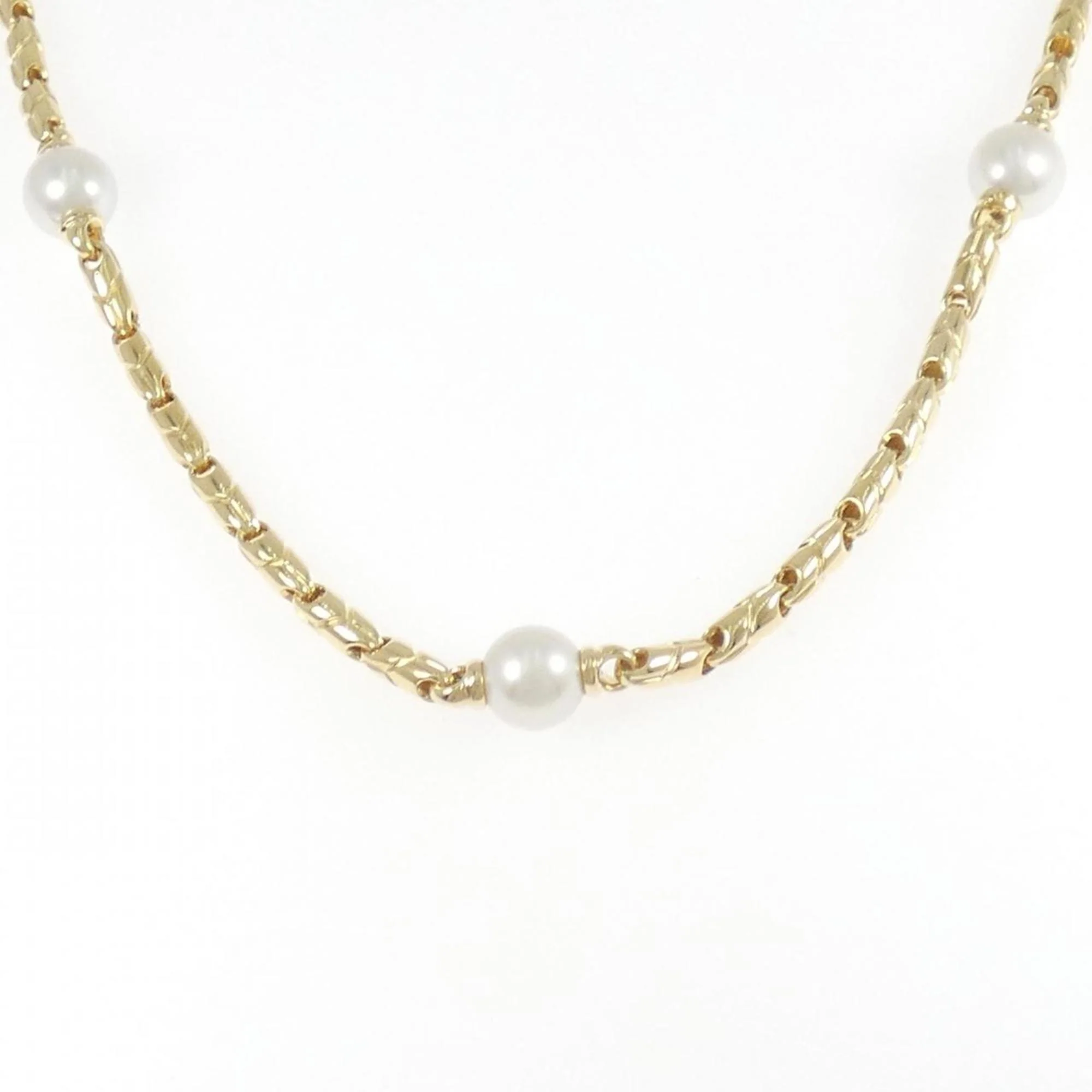 Pendant Necklace 18K Yellow Gold with Pearl