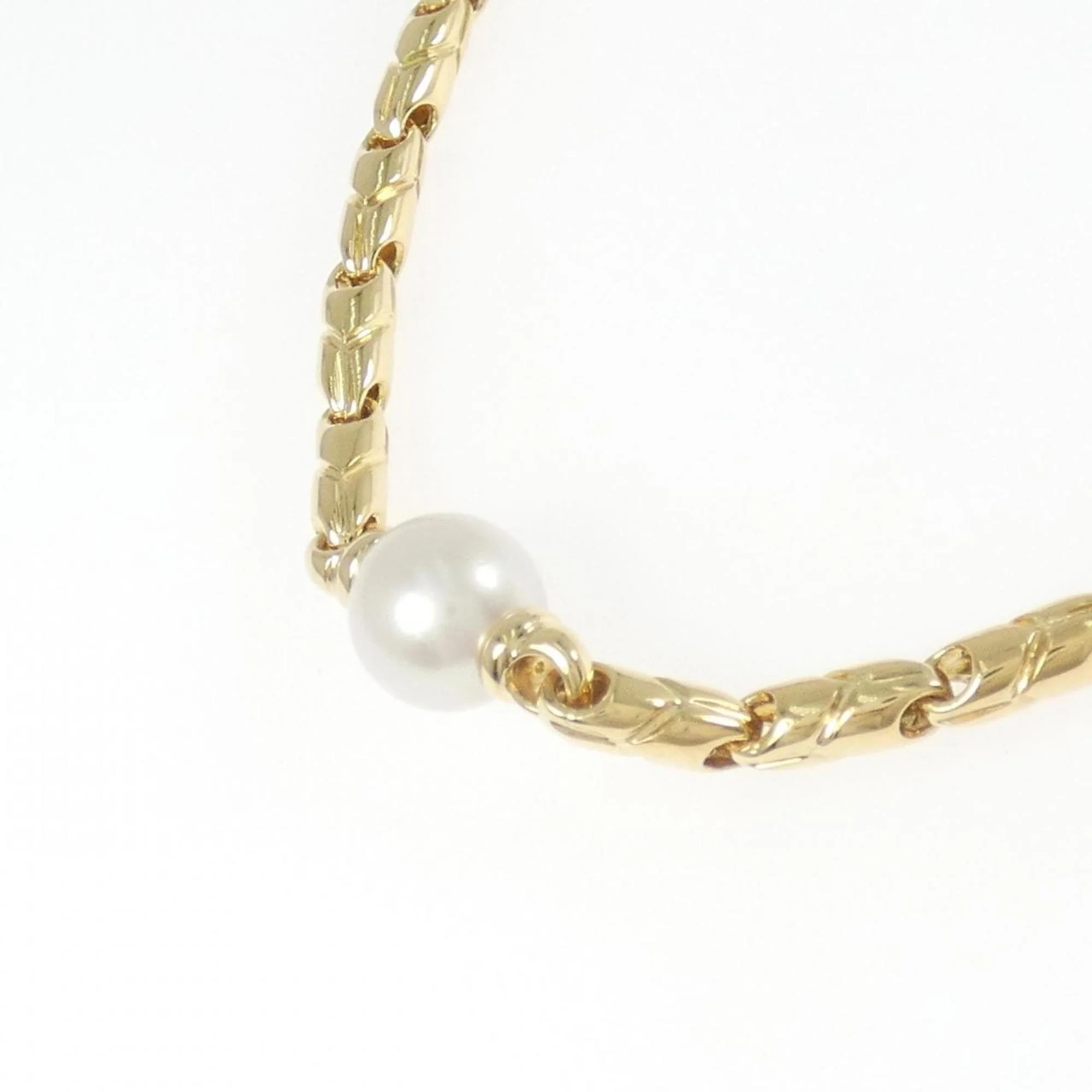 Pendant Necklace 18K Yellow Gold with Pearl - Image 3