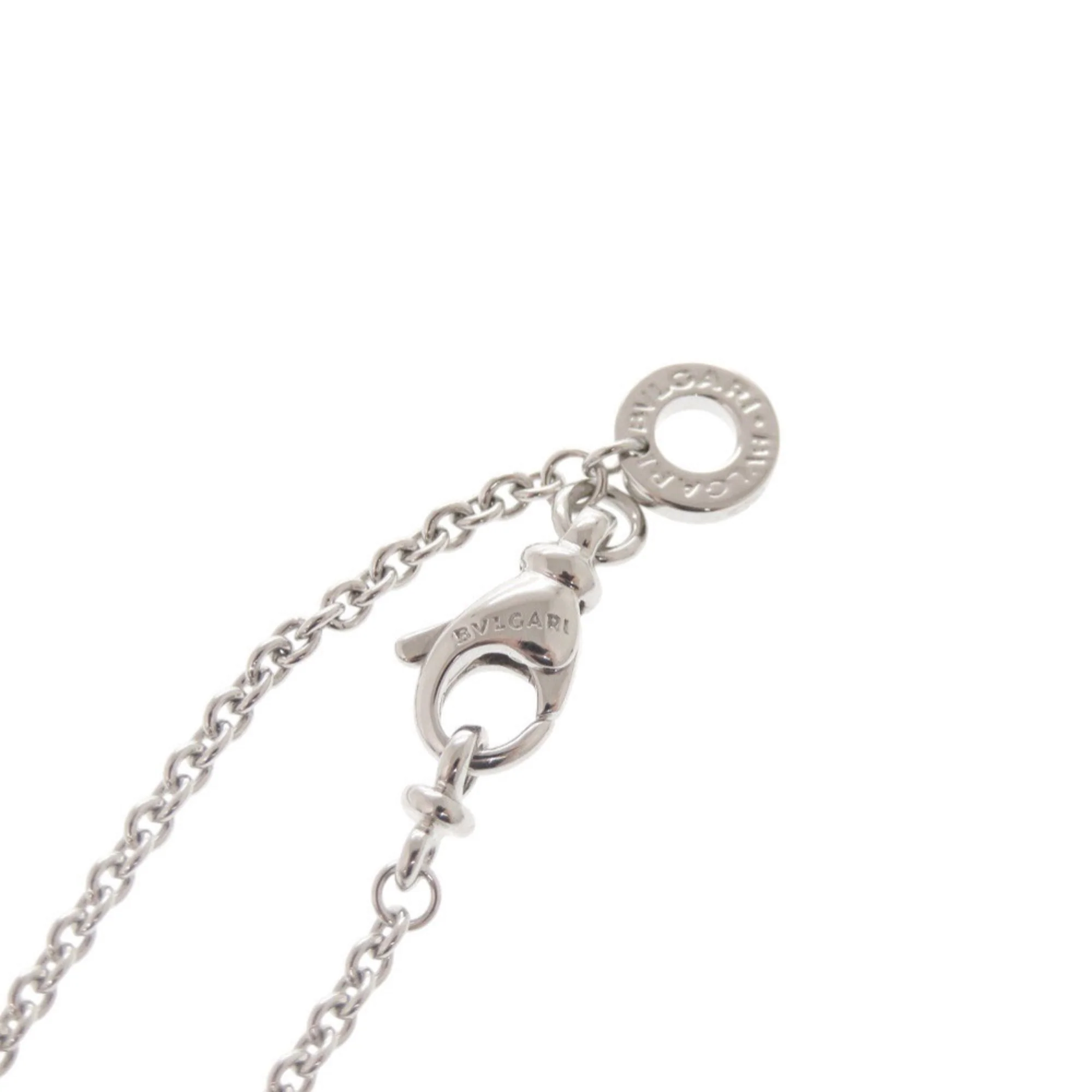 Tondo Heart Pendant Necklace 18K White Gold with Diamond - Image 4