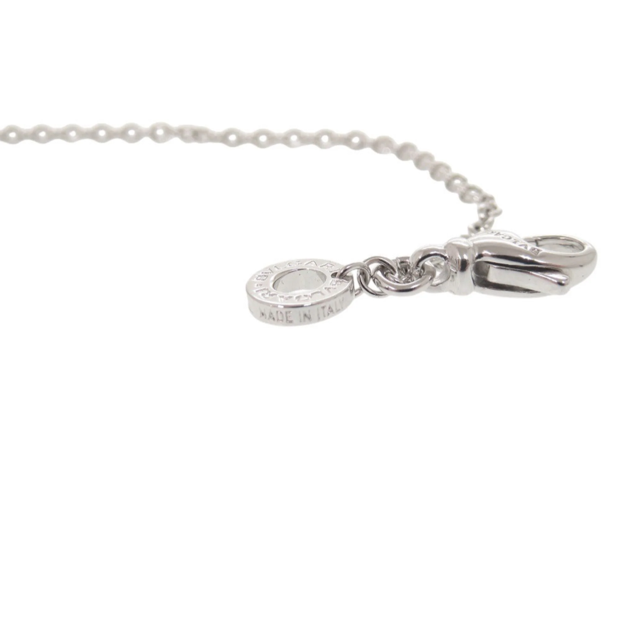 Tondo Heart Pendant Necklace 18K White Gold with Diamond - Image 6