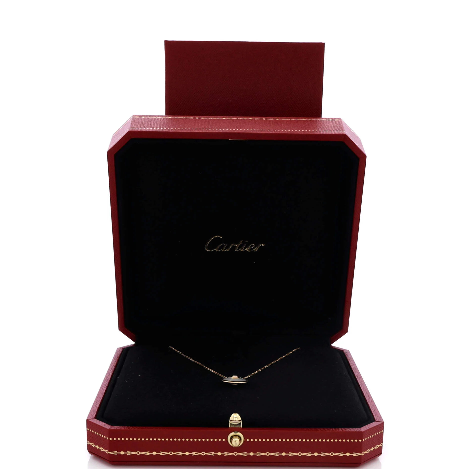 Amulette de Cartier Pendant Necklace 18K Yellow Gold with Mother of Pearl and Diamond XS - Image 2