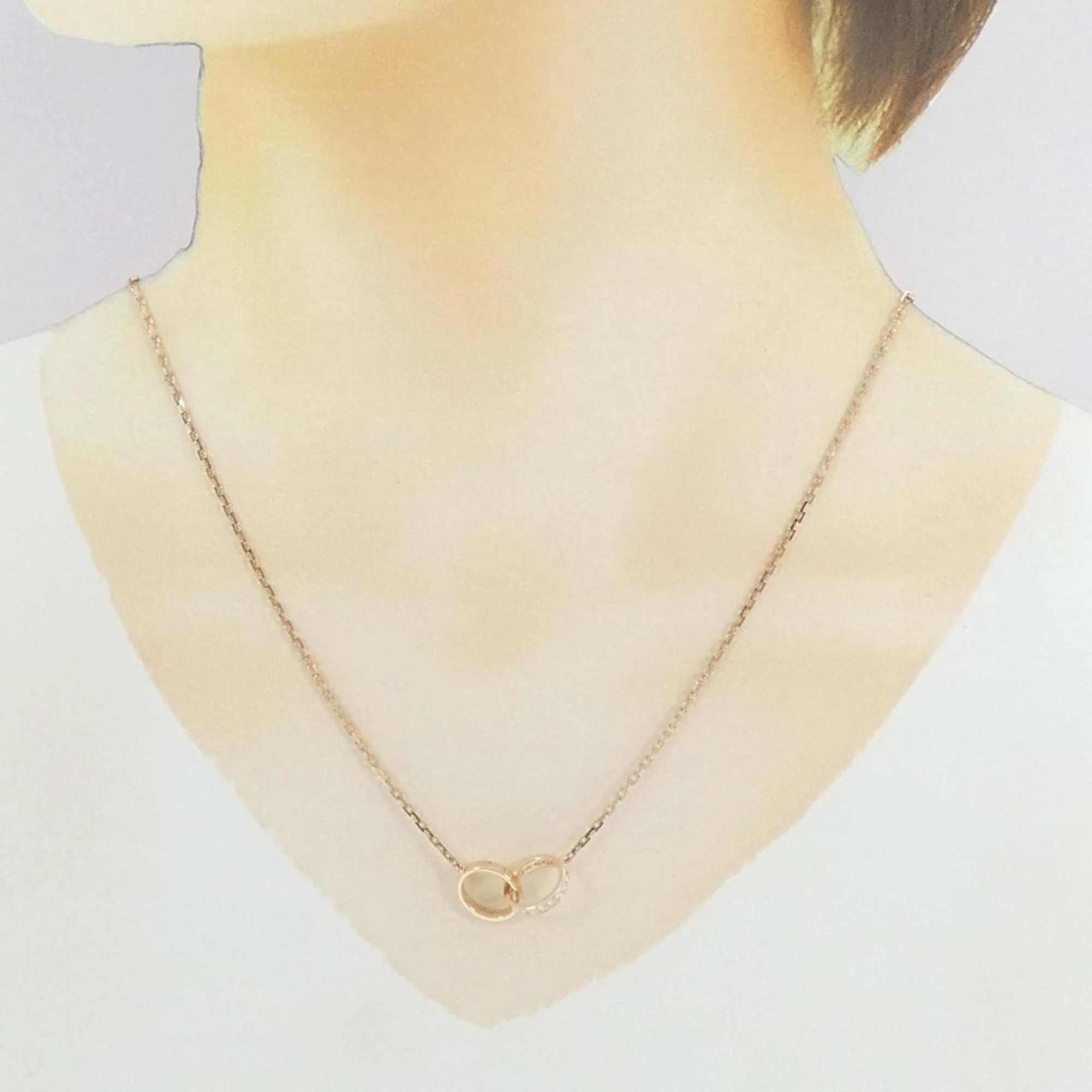 Baby Love Pendant Necklace 18K Rose Gold with Diamond - Image 5